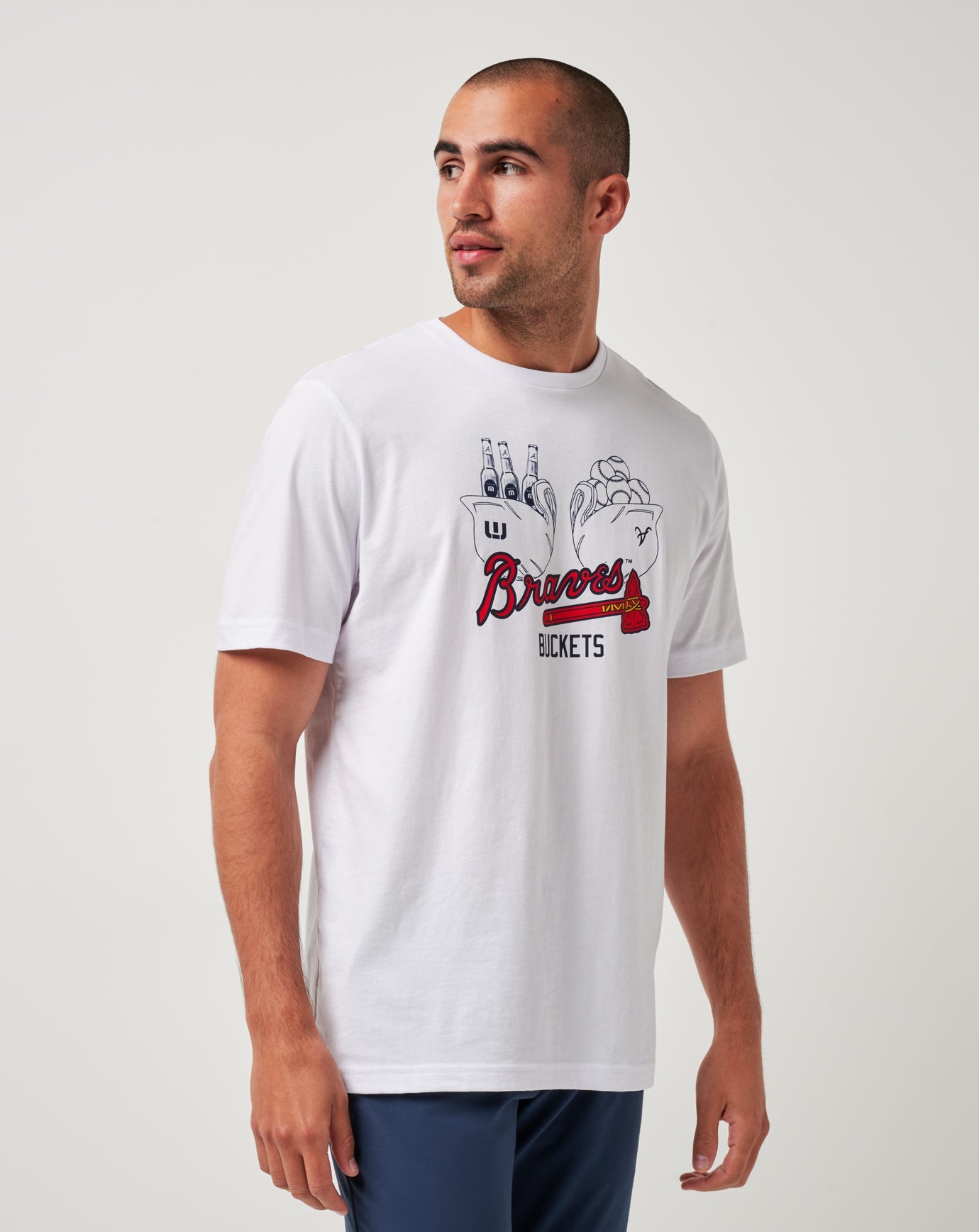 Travis Mathew On Sale | Atlanta Braves Strike One Tee