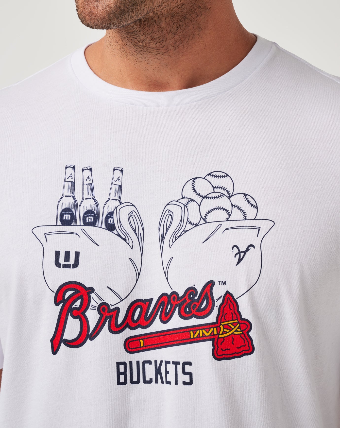 Travis Mathew On Sale | Atlanta Braves Strike One Tee