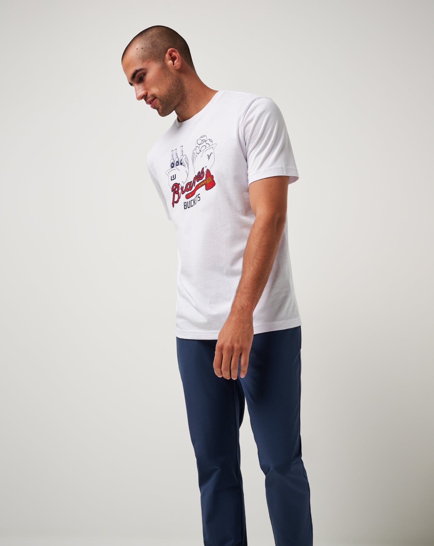 Travis Mathew On Sale | Atlanta Braves Strike One Tee