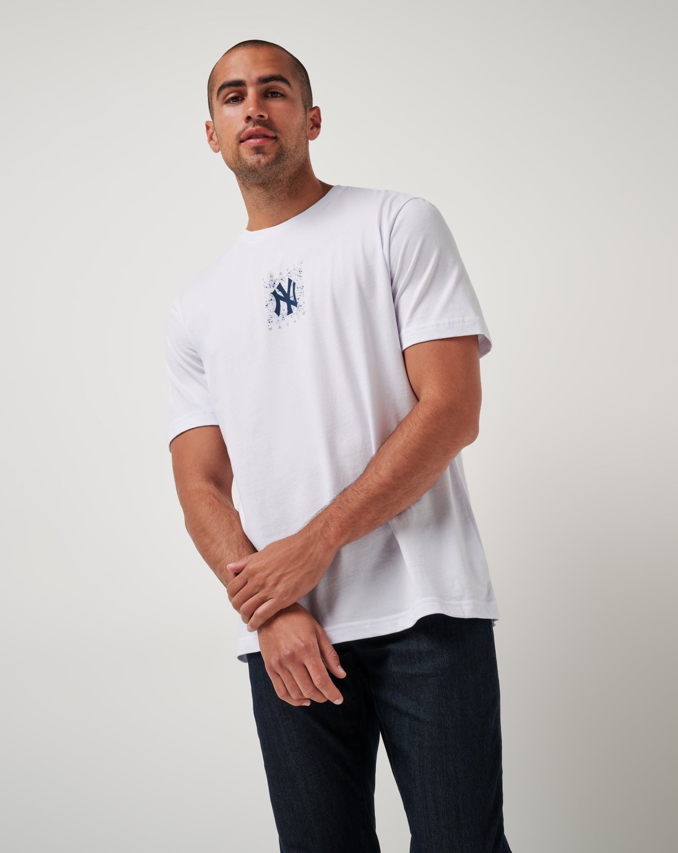 Travis Mathew Sale | New York Yankees In The Dugout Tee