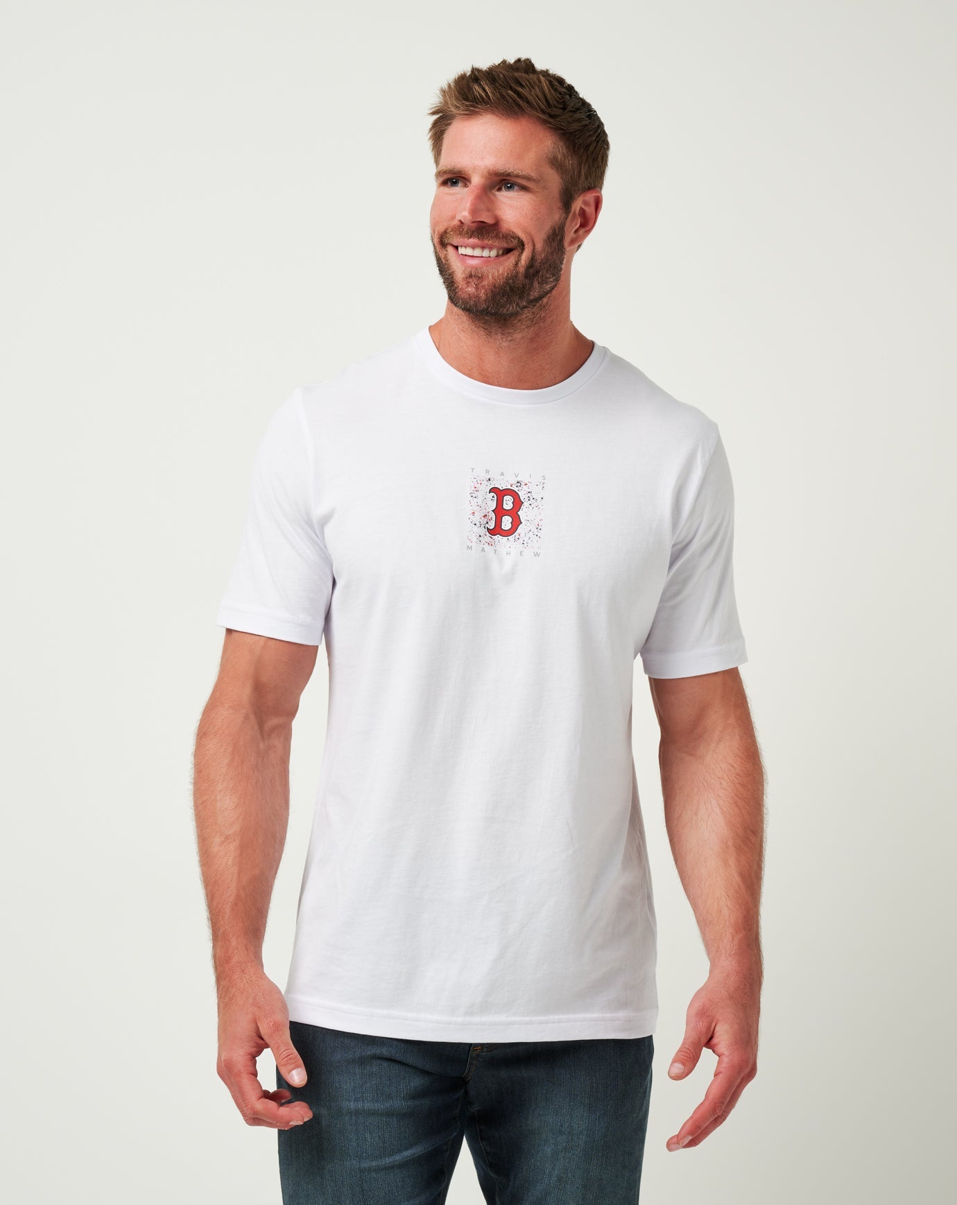 Travis Mathew New | Boston Red Sox In The Dugout Tee