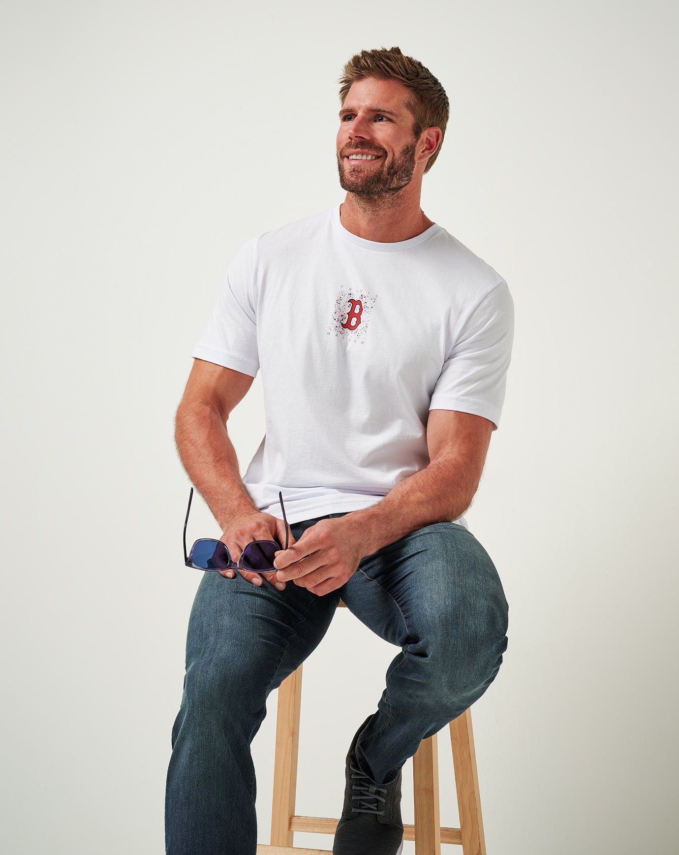 Travis Mathew New | Boston Red Sox In The Dugout Tee