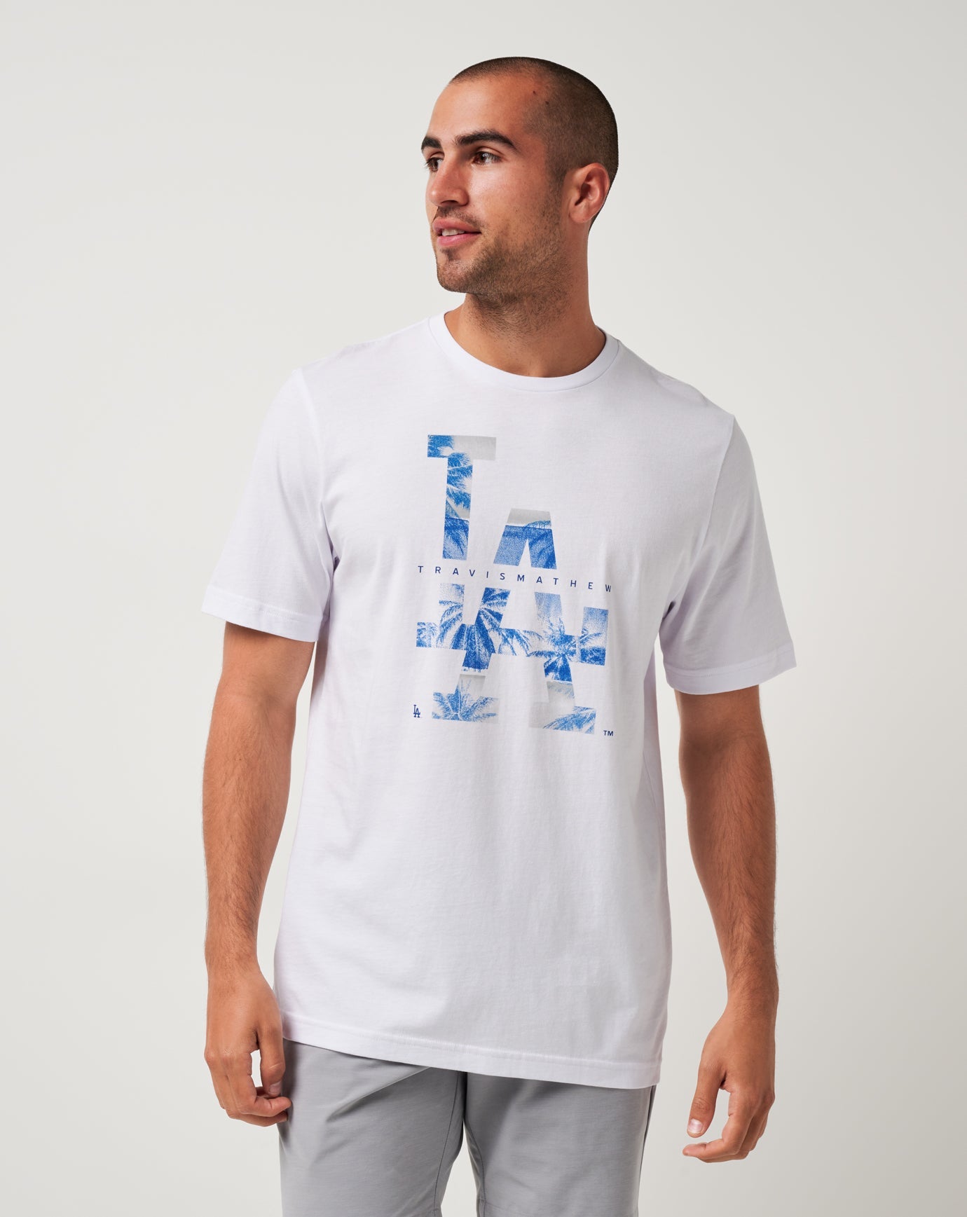 Travis Mathew Hot sale | Los Angeles Dodgers Bleacher Breeze Tee