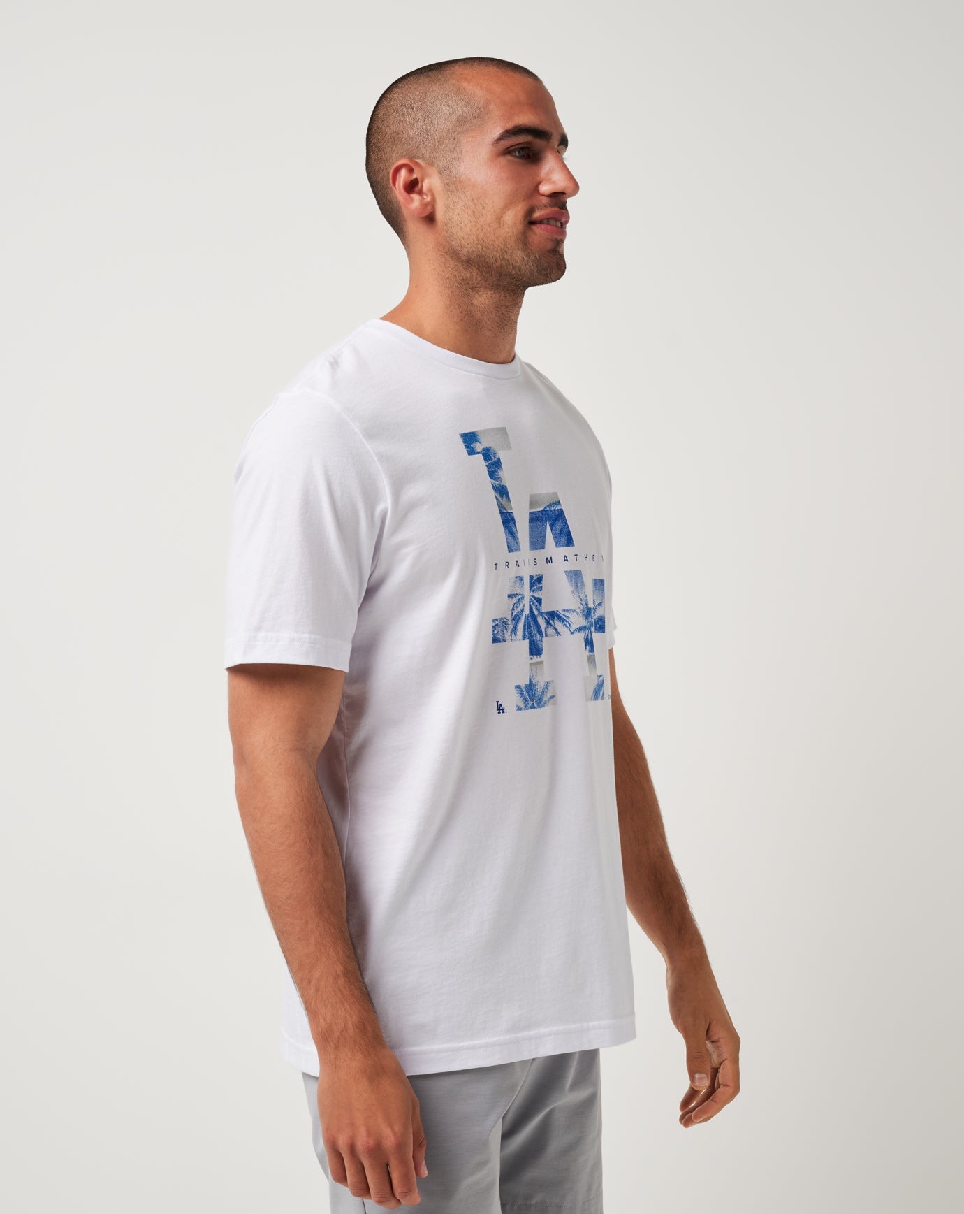 Travis Mathew Hot sale | Los Angeles Dodgers Bleacher Breeze Tee
