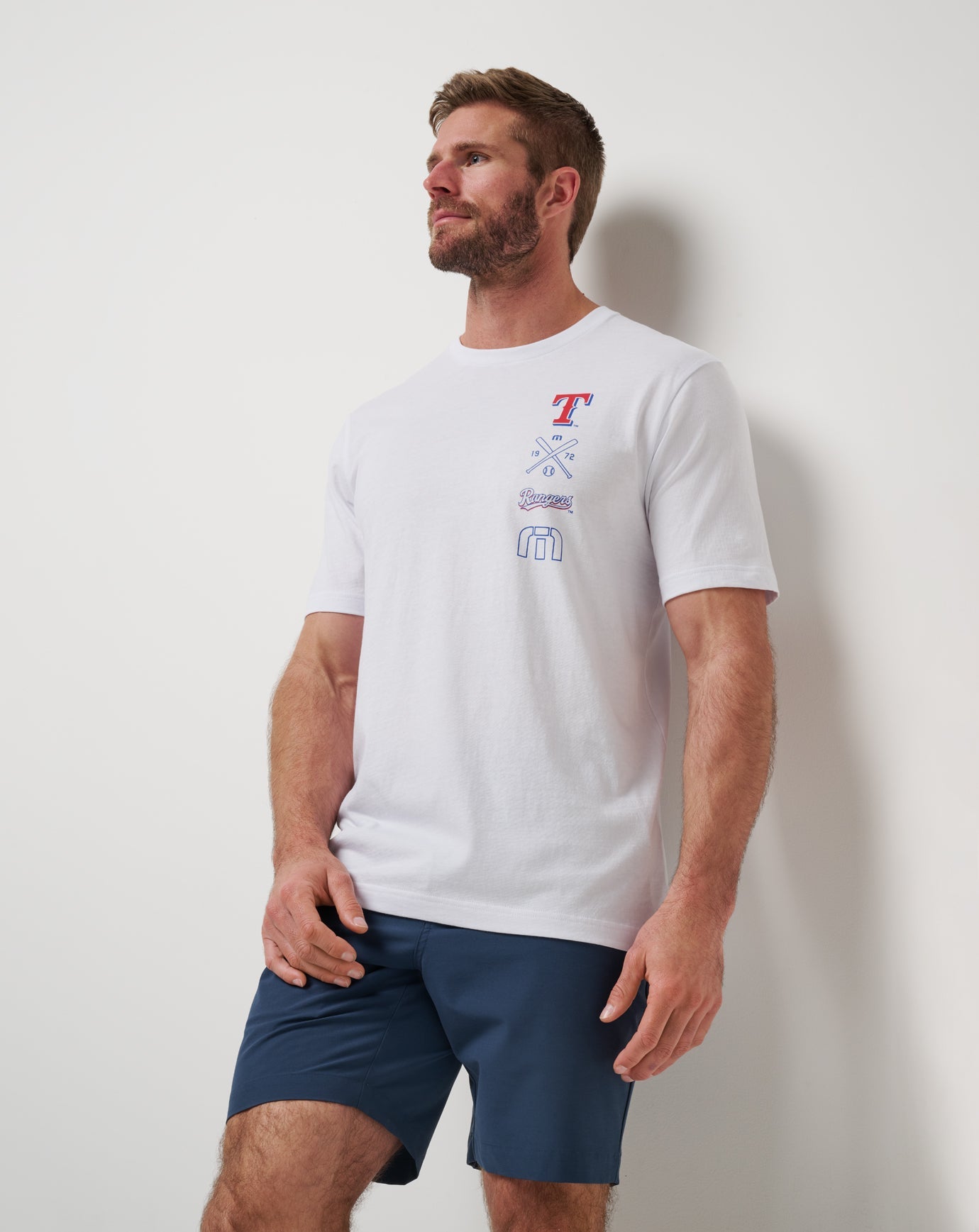 Travis Mathew New | Texas Rangers Sunset Slam 2.0 Tee