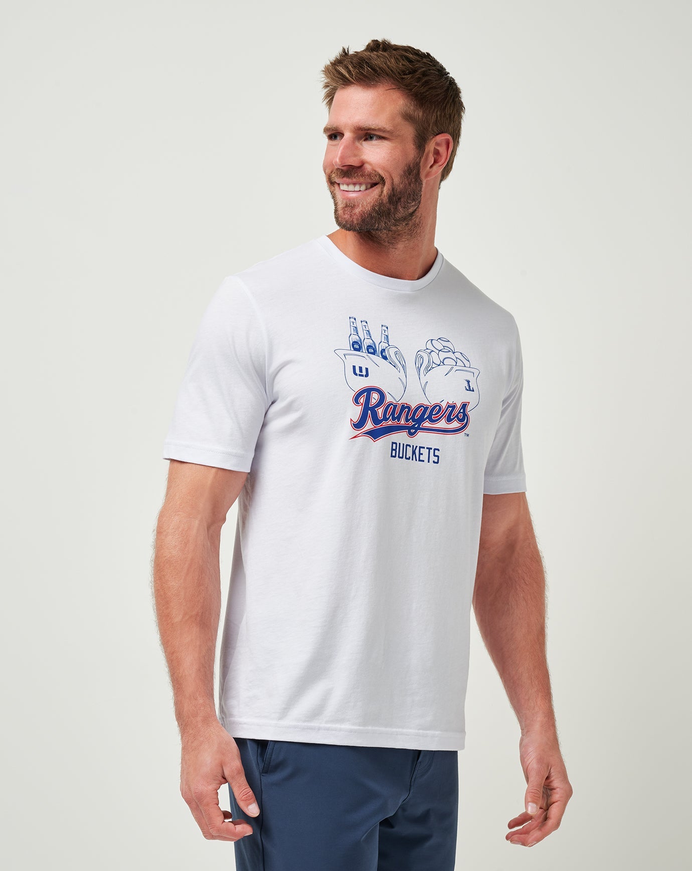 Travis Mathew On Sale | Texas Rangers Strike One Tee