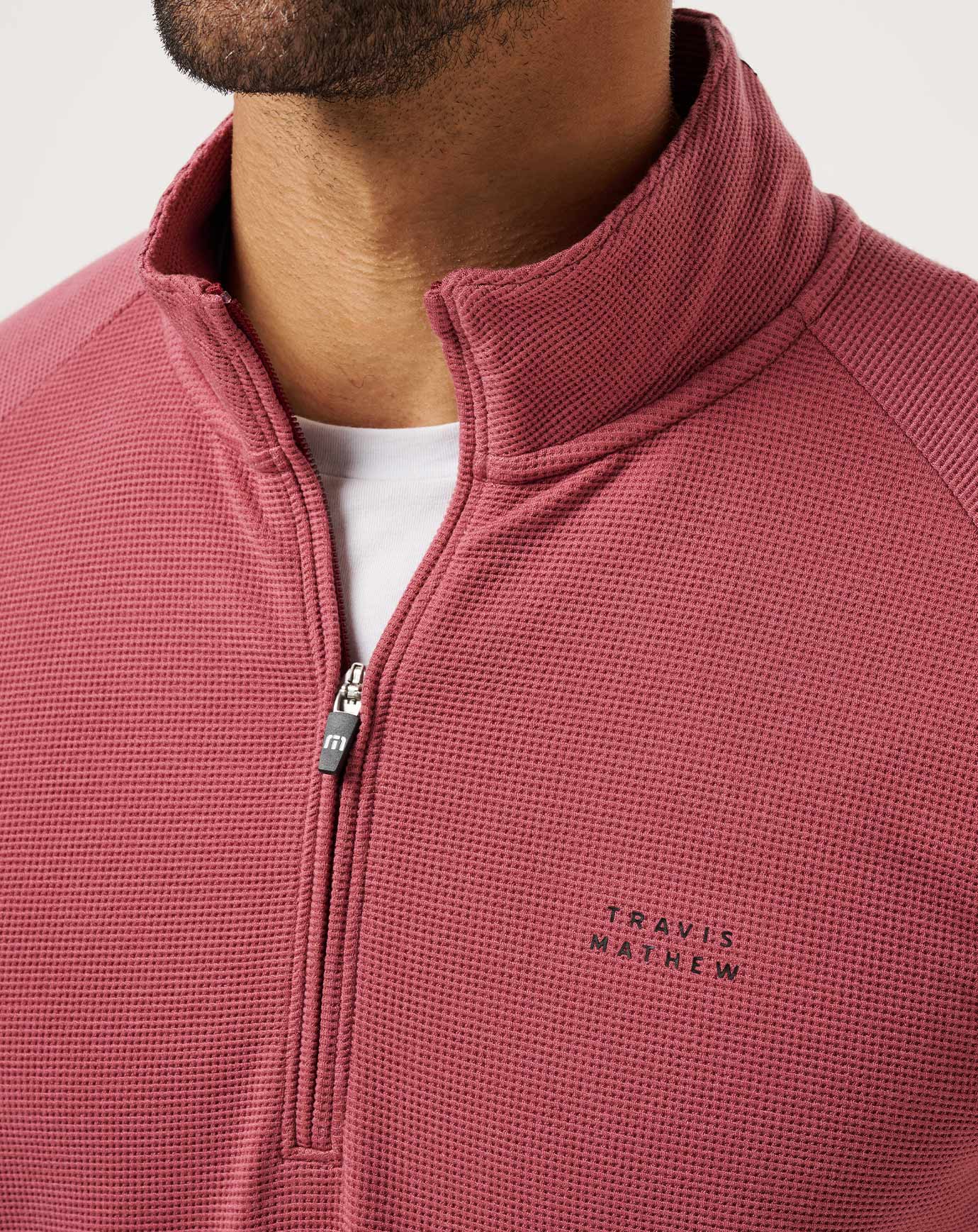 Travis Mathew On Sale | Performance Waffle Quarter Zip