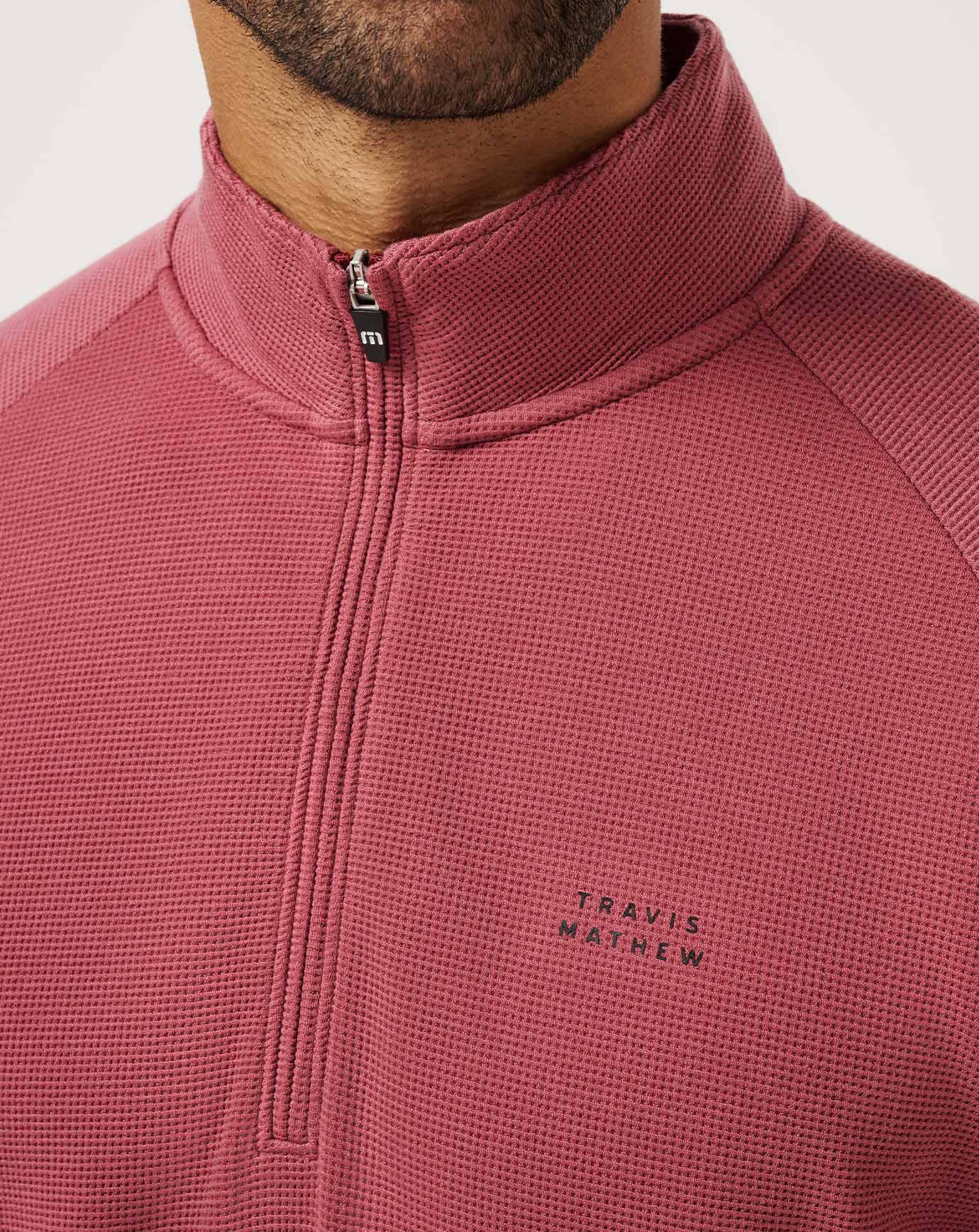 Travis Mathew On Sale | Performance Waffle Quarter Zip