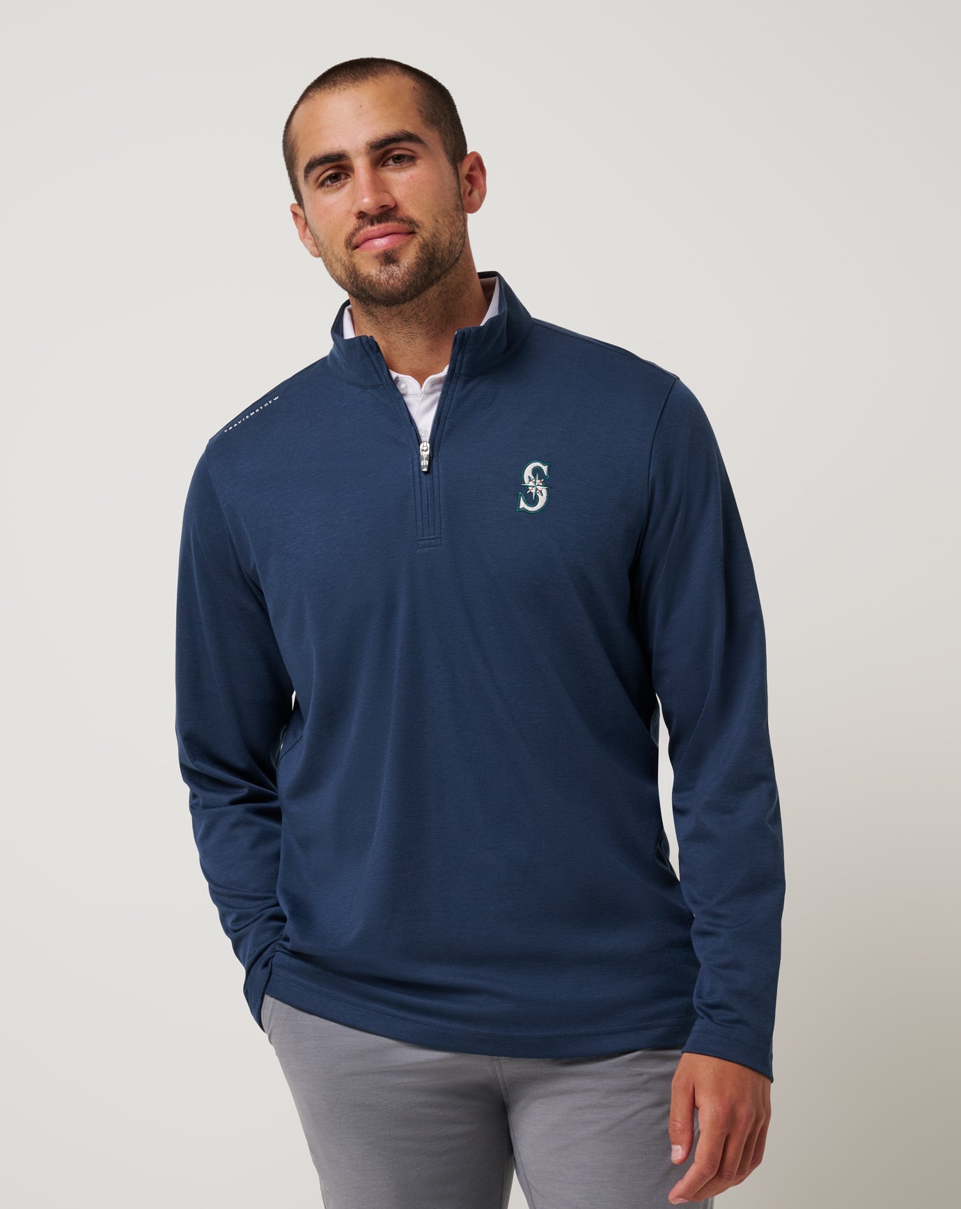 Travis Mathew Outlet | Seattle Mariners Time To Tailgate Quarter Zip