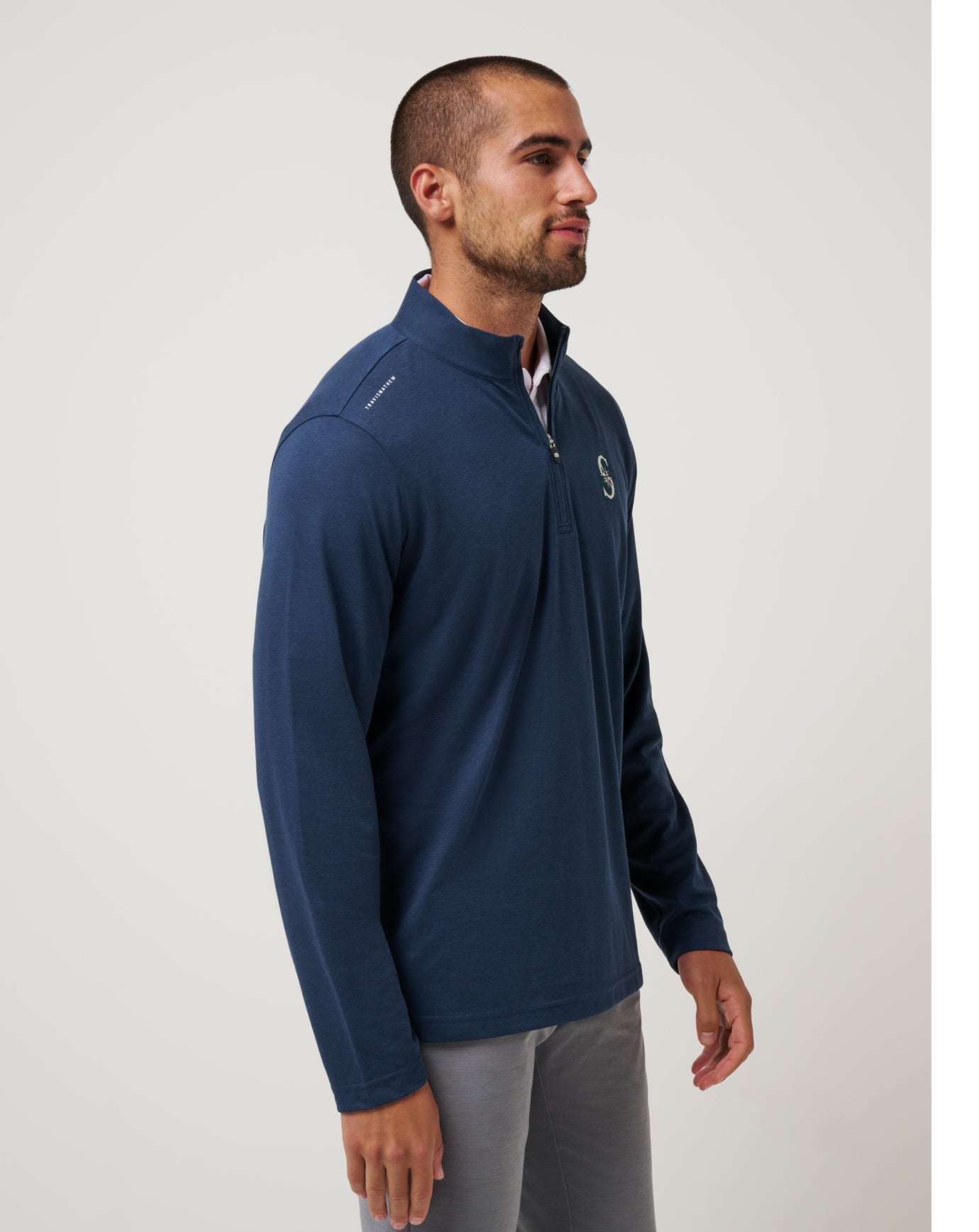 Travis Mathew Outlet | Seattle Mariners Time To Tailgate Quarter Zip