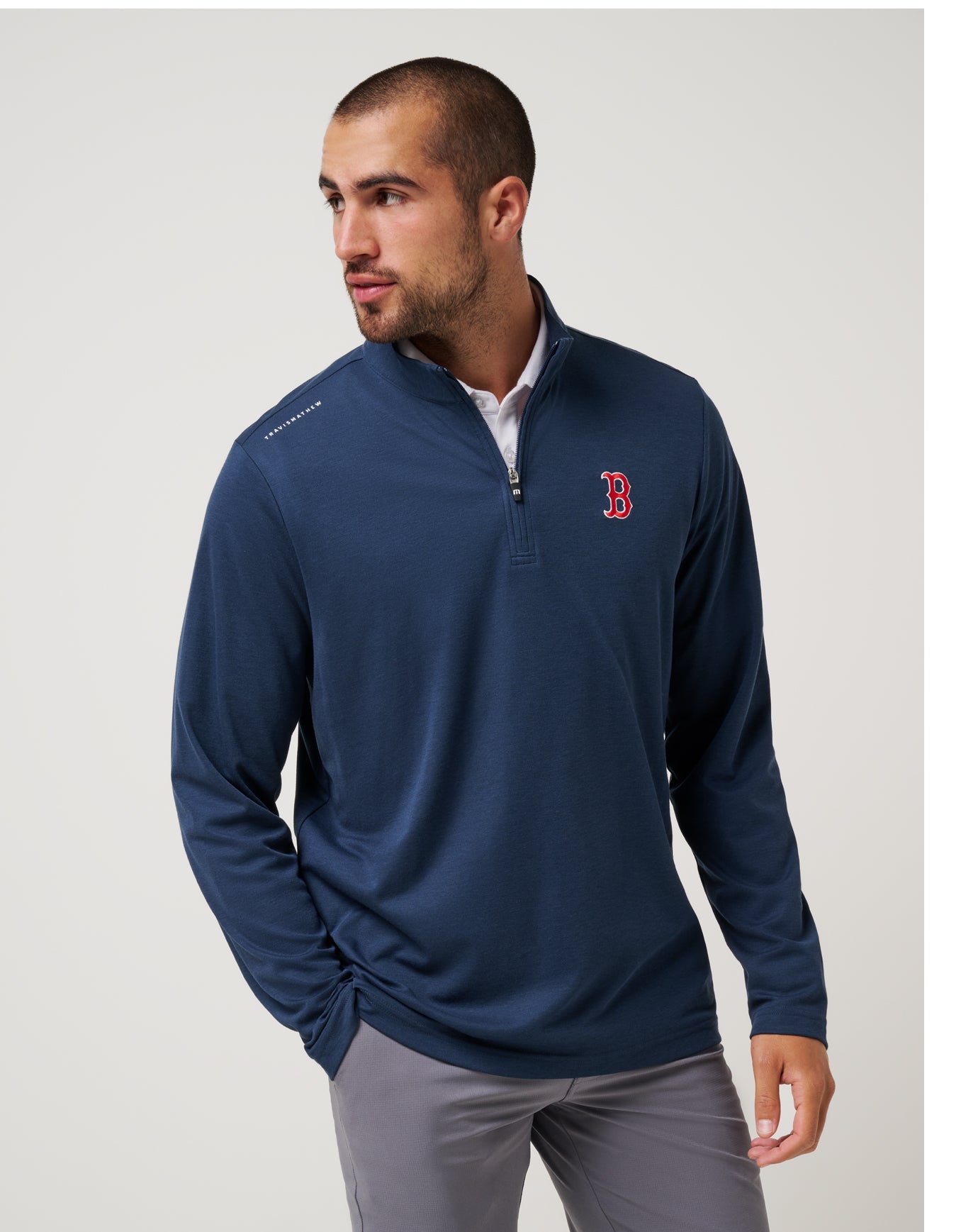 Travis Mathew New | Boston Red Sox Time To Tailgate Quarter Zip