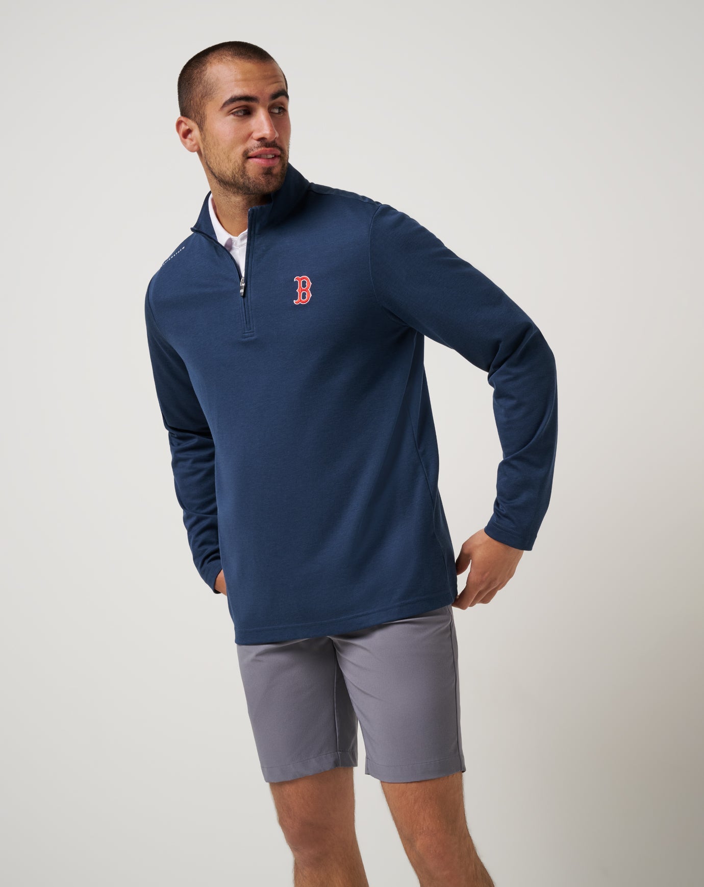 Travis Mathew New | Boston Red Sox Time To Tailgate Quarter Zip