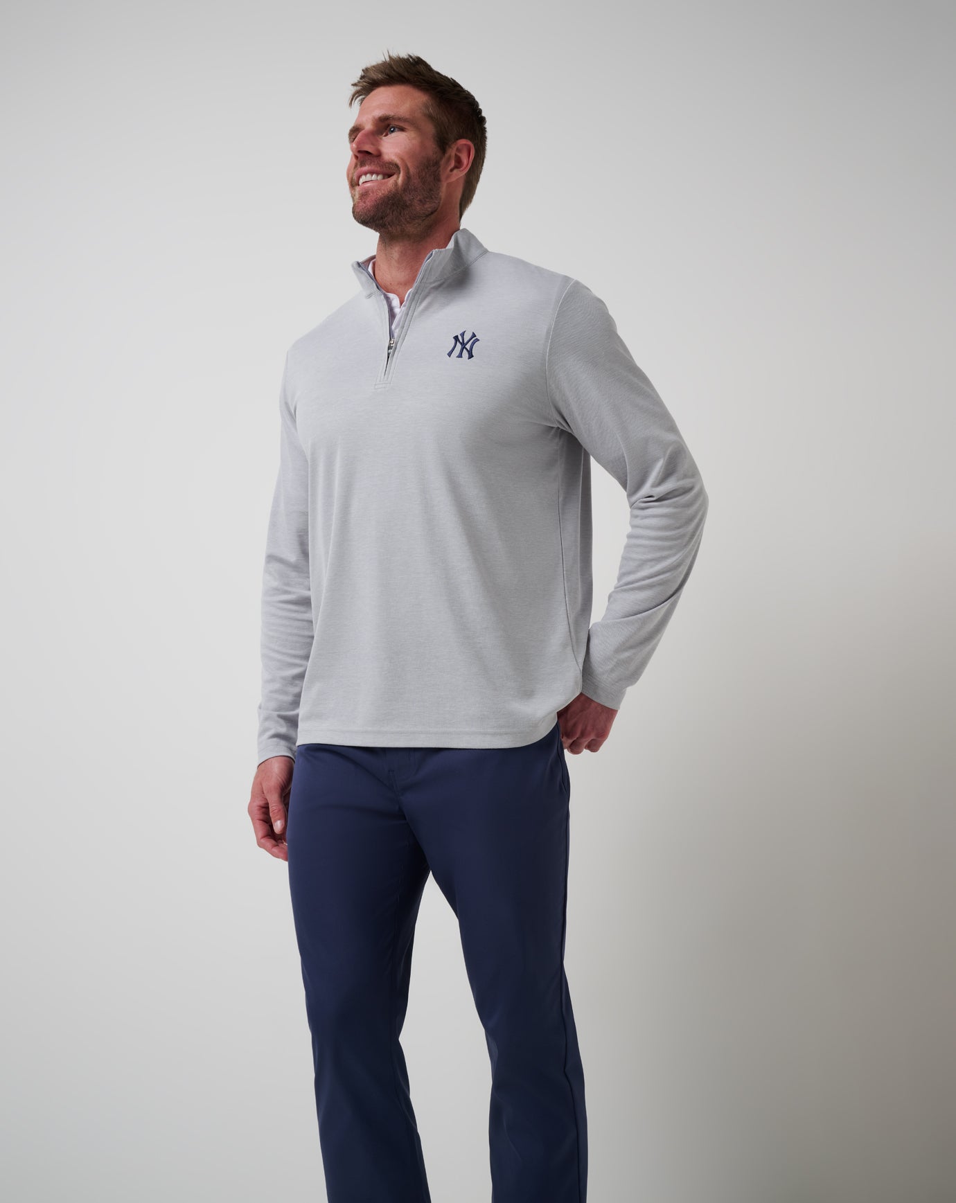 Travis Mathew For sale | New York Yankees Time To Tailgate Quarter Zip