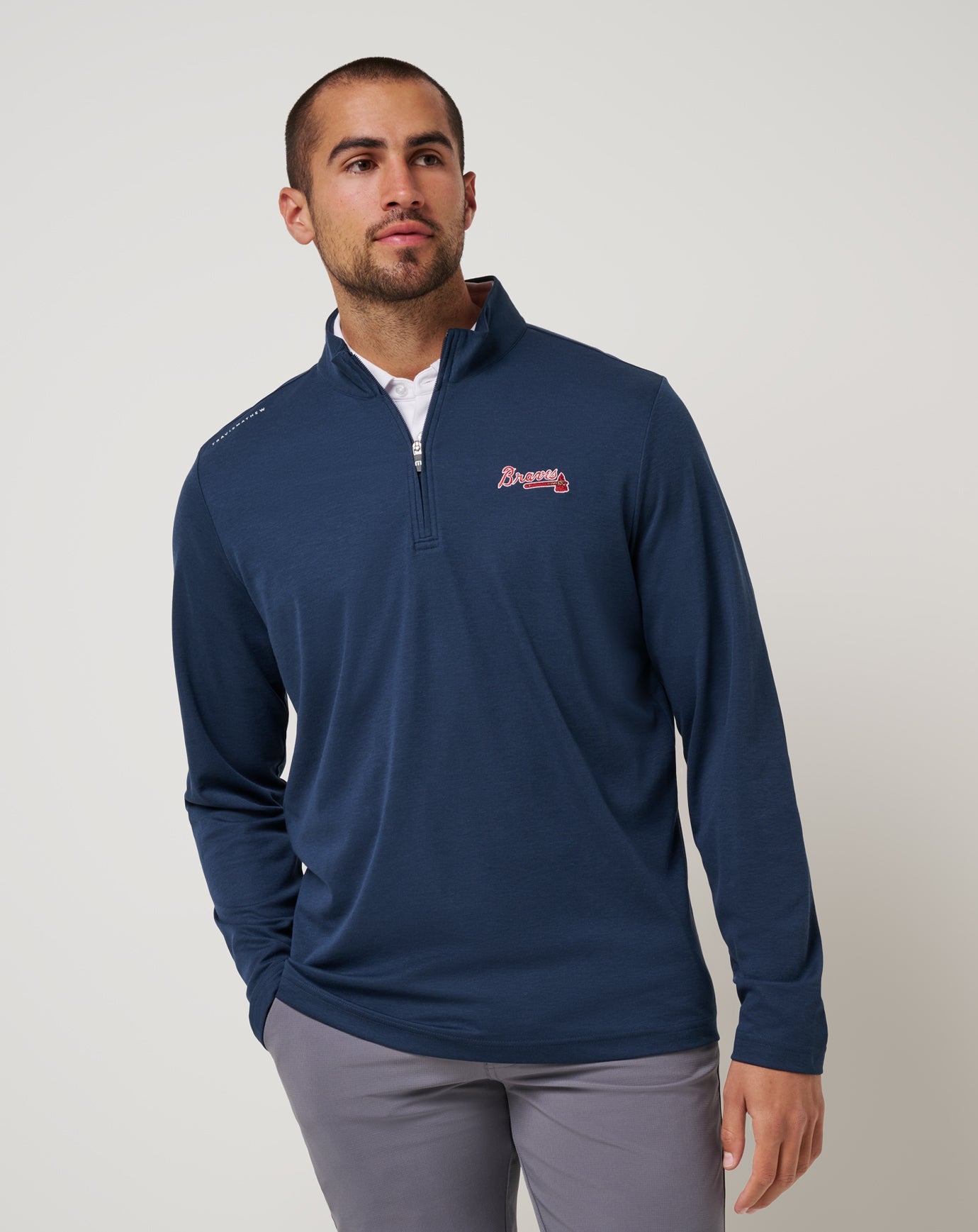 Travis Mathew Online | Atlanta Braves Time To Tailgate Quarter Zip