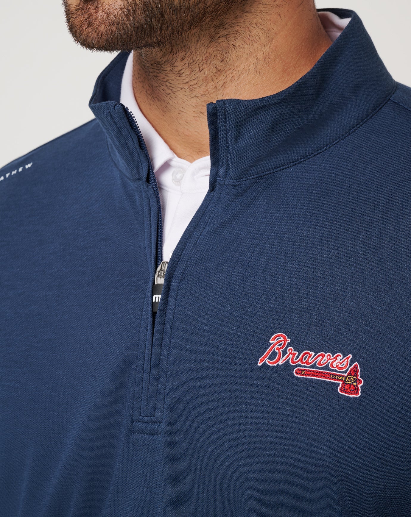 Travis Mathew Online | Atlanta Braves Time To Tailgate Quarter Zip