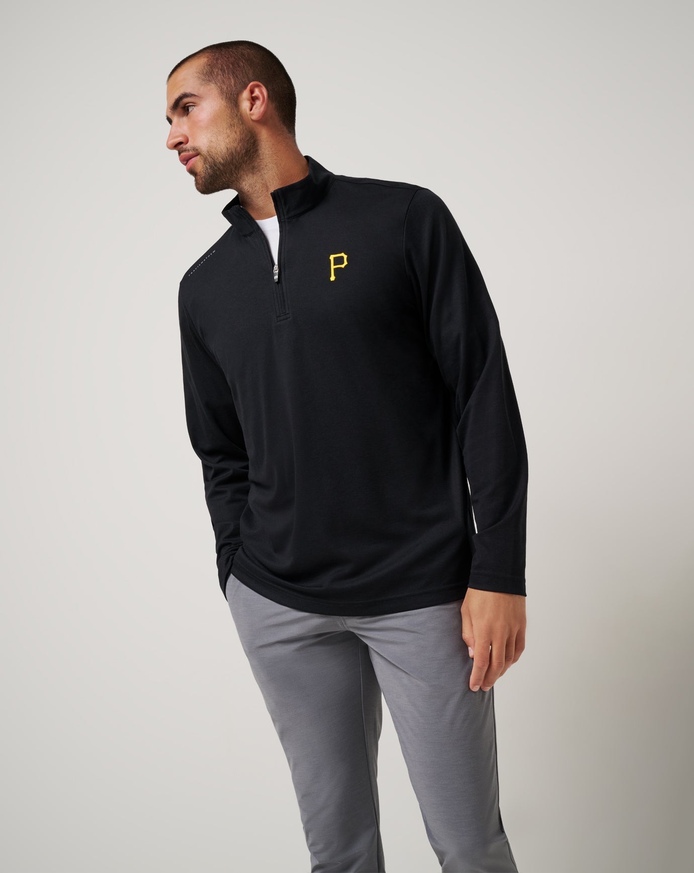 Travis Mathew Hot sale | Pittsburgh Pirates Time To Tailgate Quarter Zip