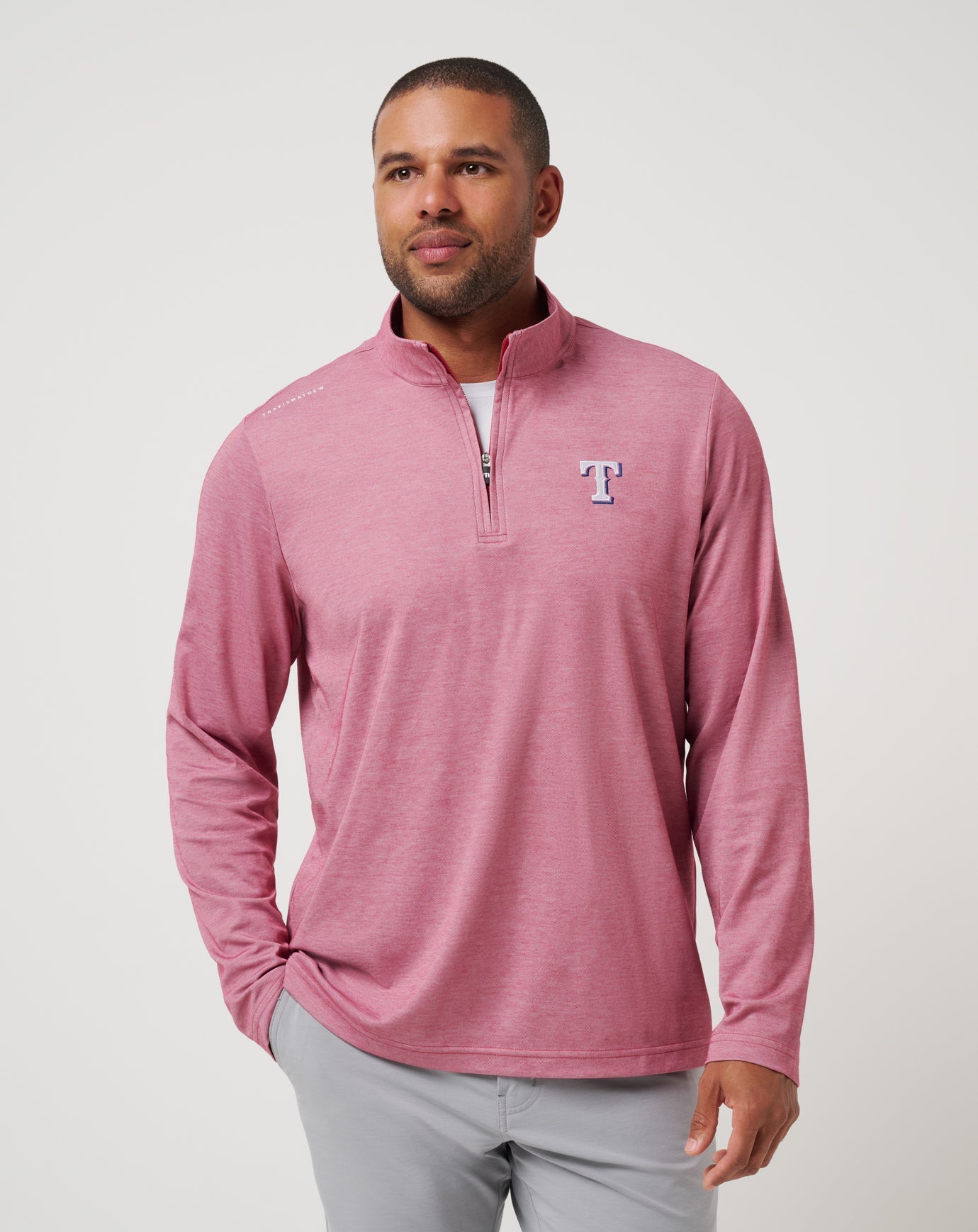 Travis Mathew On Sale | Texas Rangers Time To Tailgate Quarter Zip
