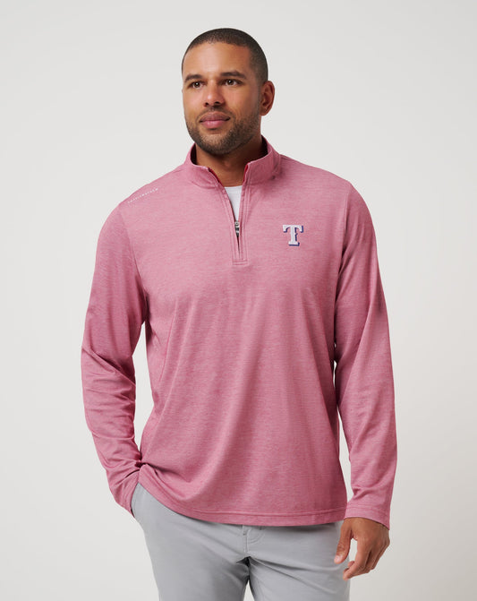 Travis Mathew On Sale | Texas Rangers Time To Tailgate Quarter Zip