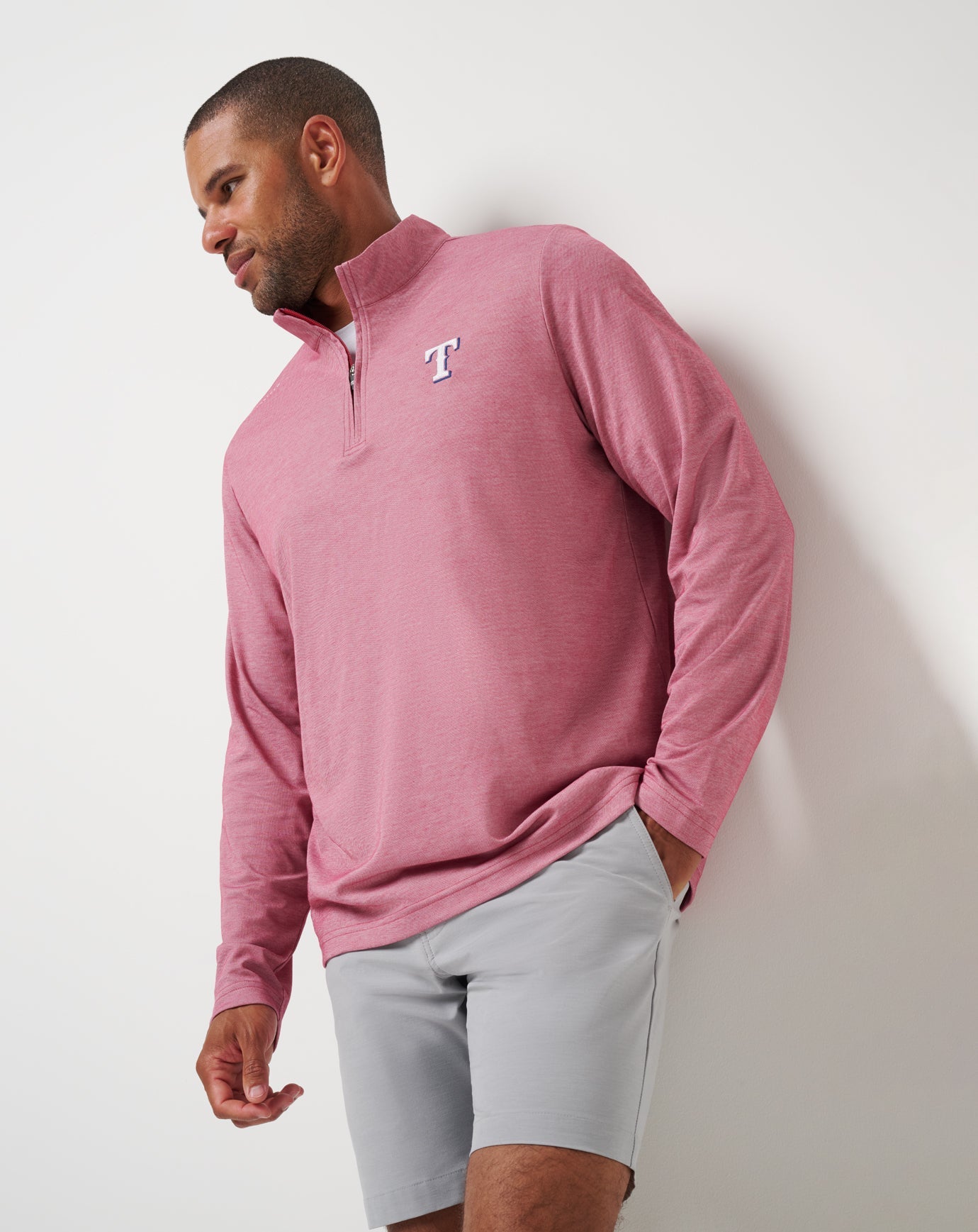 Travis Mathew On Sale | Texas Rangers Time To Tailgate Quarter Zip