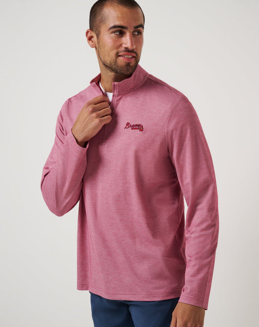 Travis Mathew Online | Atlanta Braves Time To Tailgate Quarter Zip
