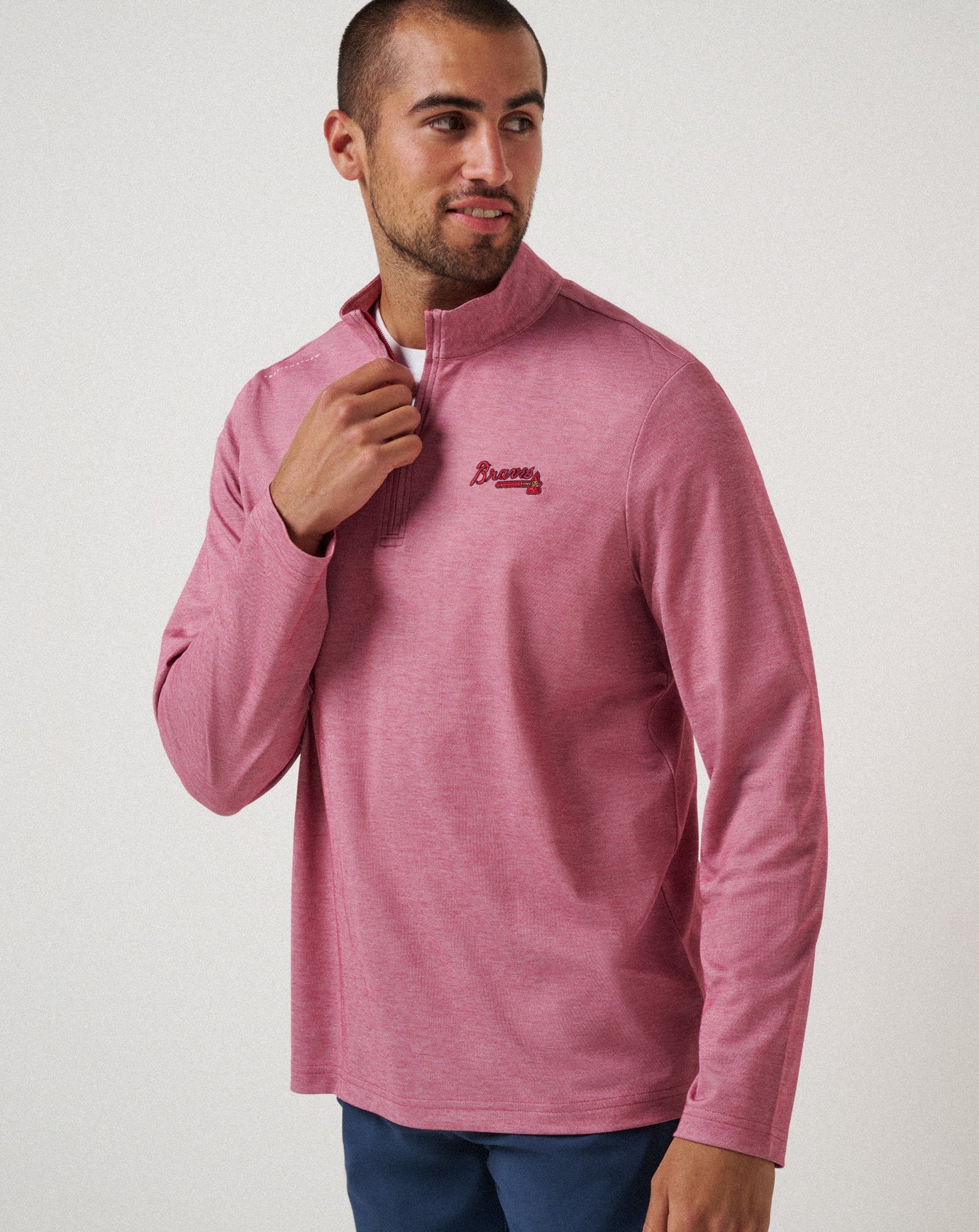 Travis Mathew Online | Atlanta Braves Time To Tailgate Quarter Zip