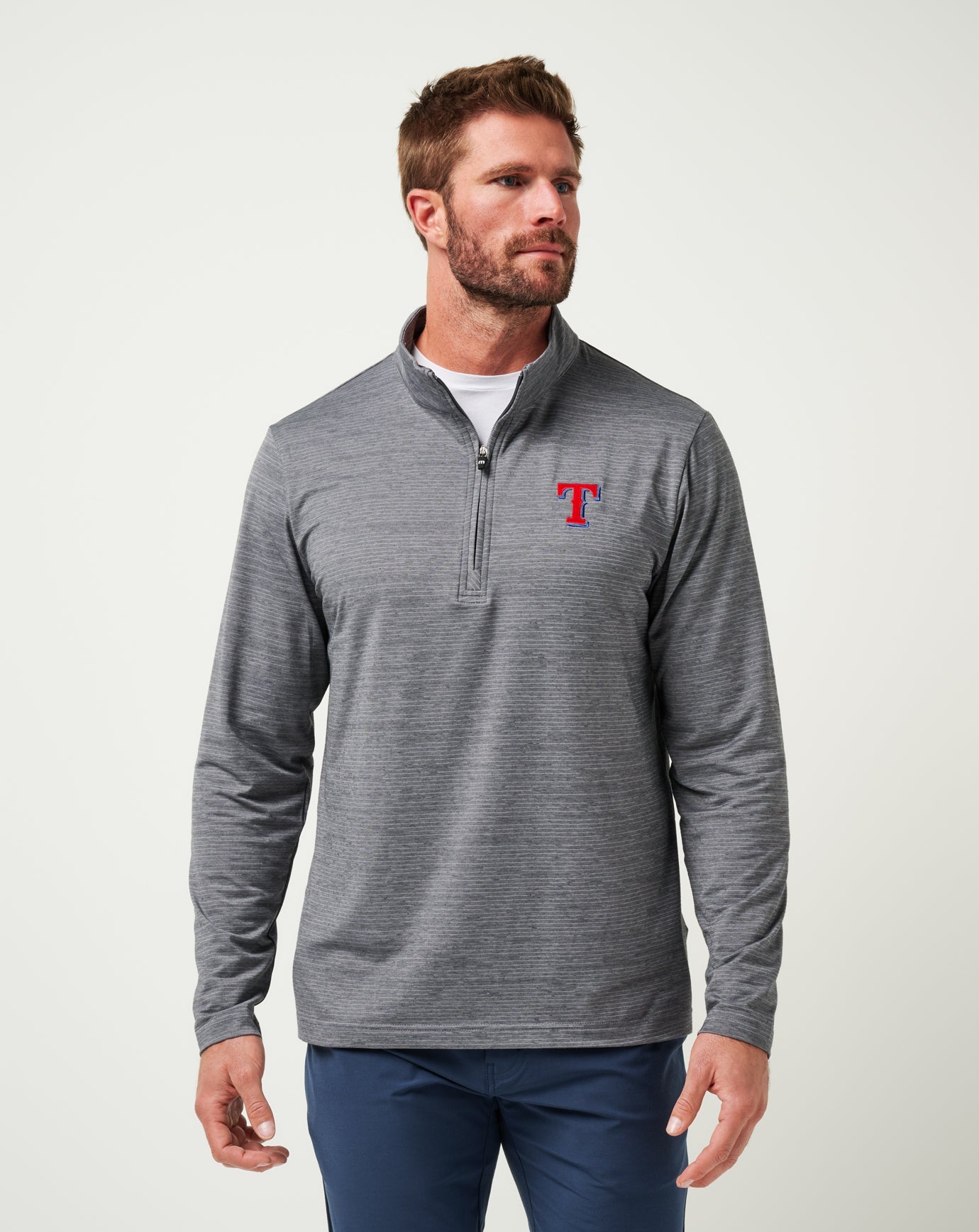 Travis Mathew Sale | Texas Rangers The Heater Quarter Zip