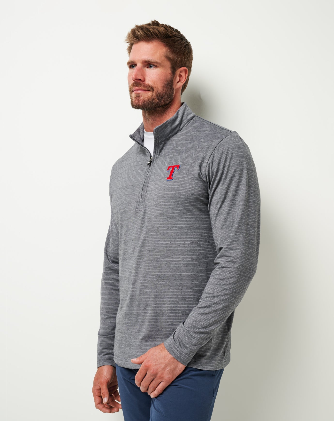 Travis Mathew Sale | Texas Rangers The Heater Quarter Zip