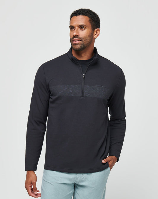 Travis Mathew Discount | Upgraded Fleece Chest Stripe Quarter Zip