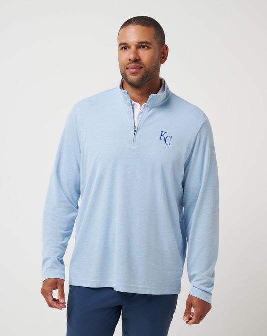 Travis Mathew New | Kansas City Roayals Time To Tailgate Quarter Zip