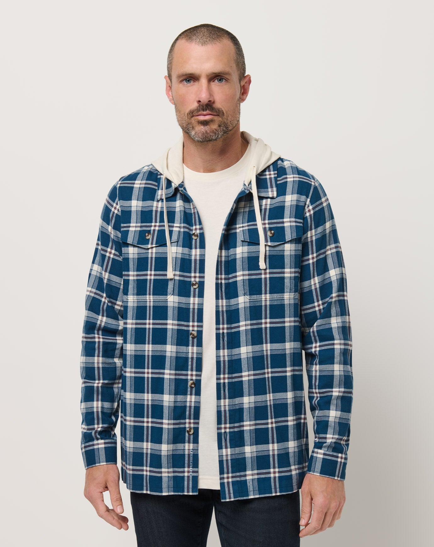 Travis Mathew Outlet | Cloud Flannel Hooded Button-Up