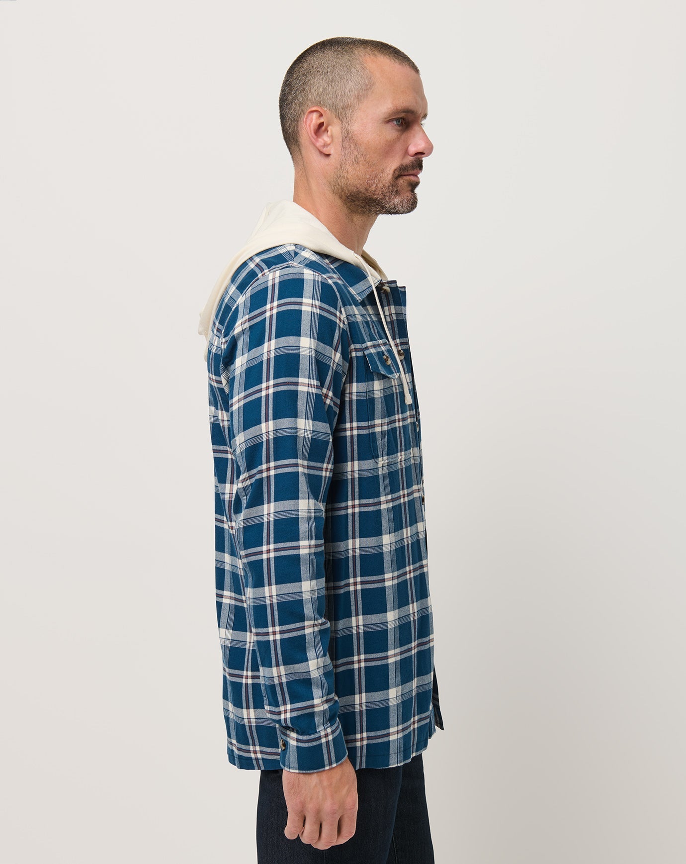 Travis Mathew Outlet | Cloud Flannel Hooded Button-Up