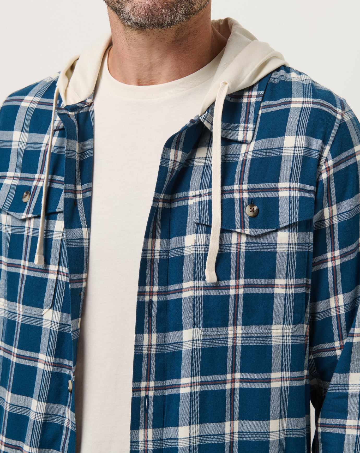 Travis Mathew Outlet | Cloud Flannel Hooded Button-Up