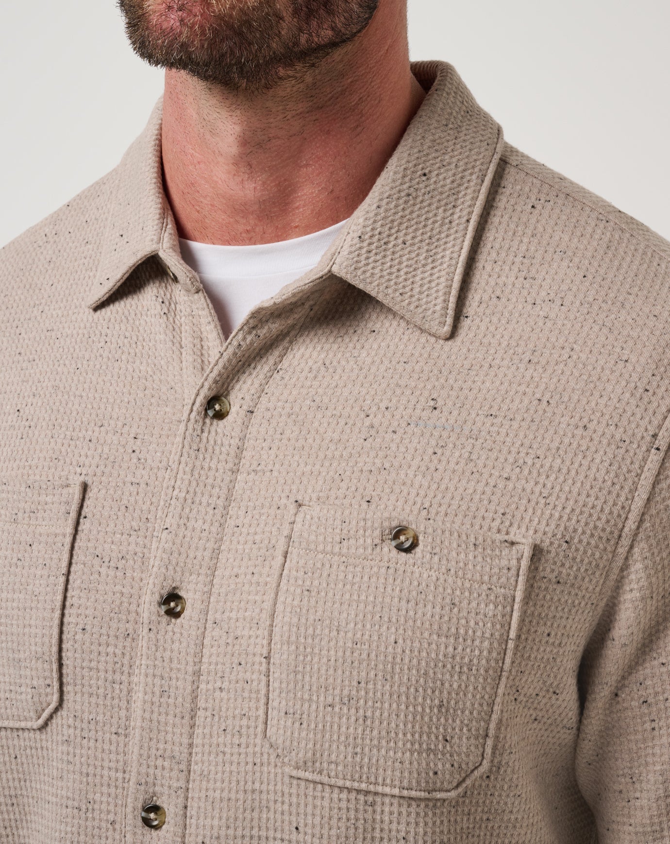 Travis Mathew Hot sale | Cloud Waffle Shirt Jacket