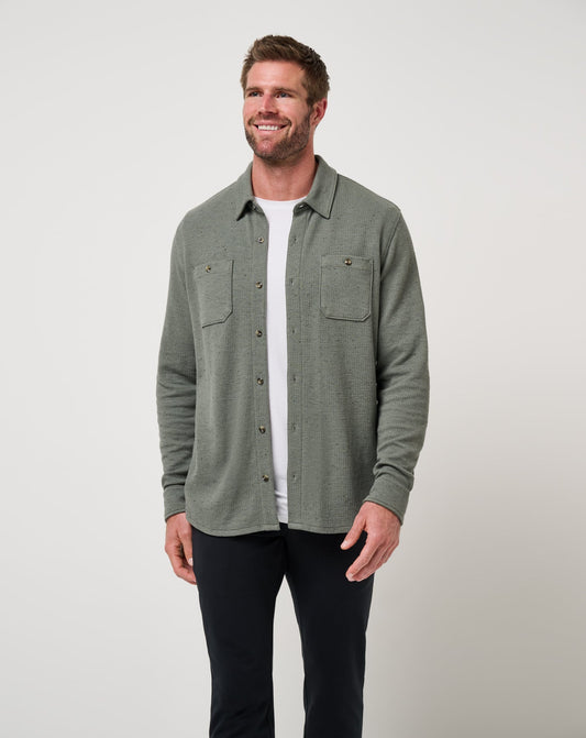 Travis Mathew Sale | Cloud Waffle Shirt Jacket