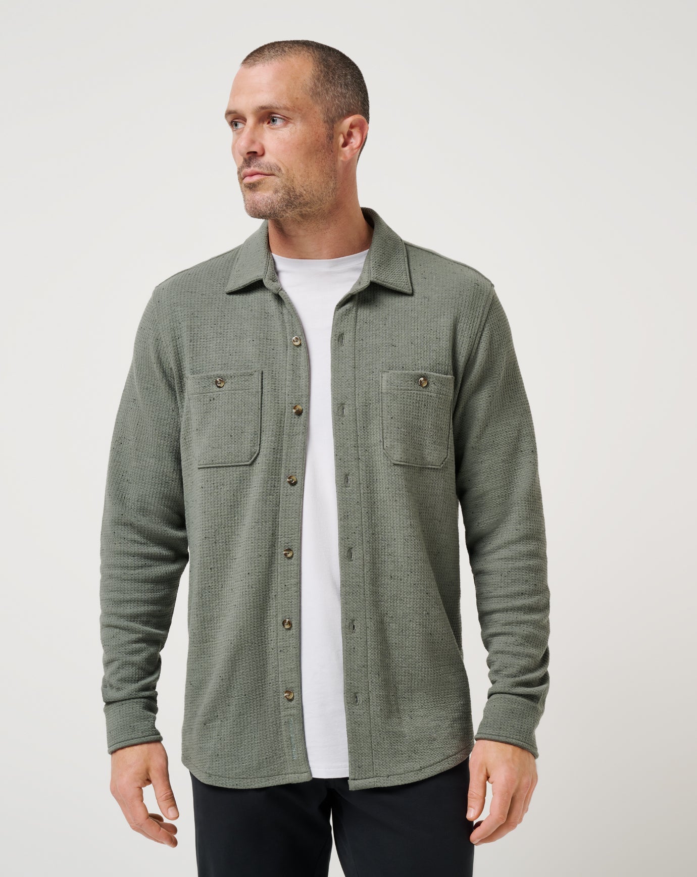 Travis Mathew Sale | Cloud Waffle Shirt Jacket