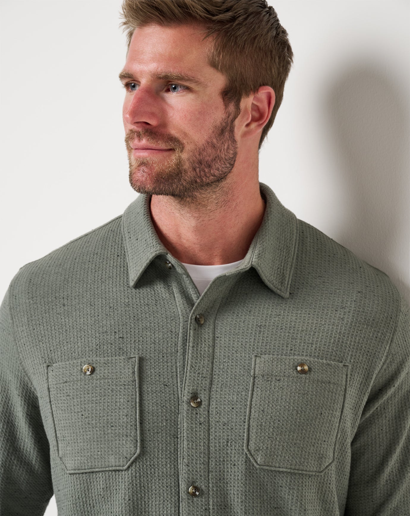 Travis Mathew Sale | Cloud Waffle Shirt Jacket