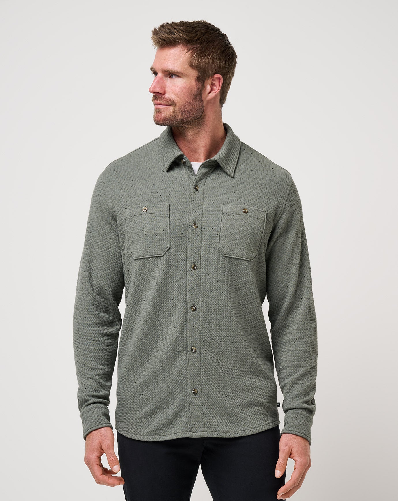 Travis Mathew Sale | Cloud Waffle Shirt Jacket
