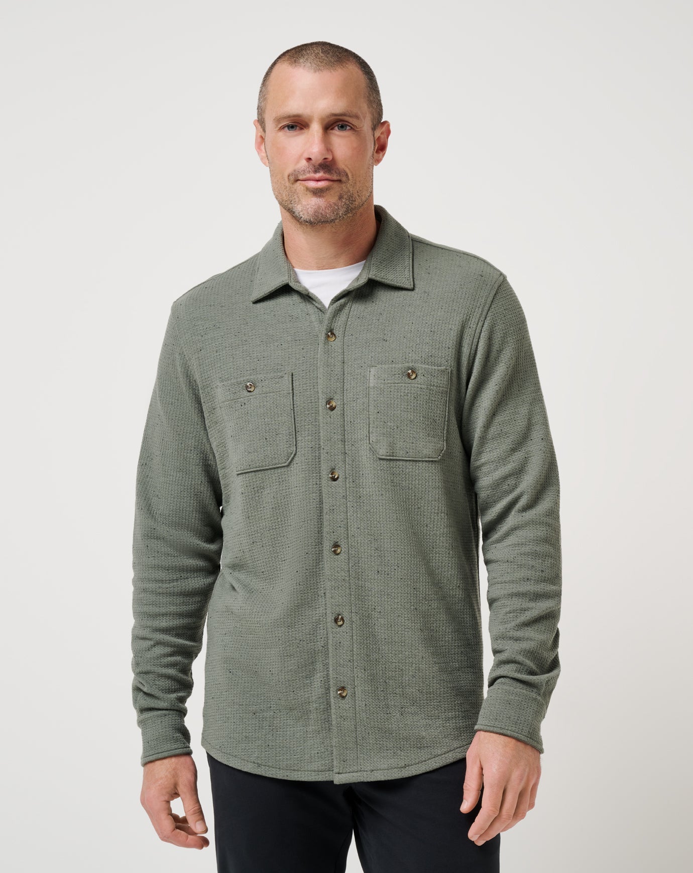 Travis Mathew Sale | Cloud Waffle Shirt Jacket