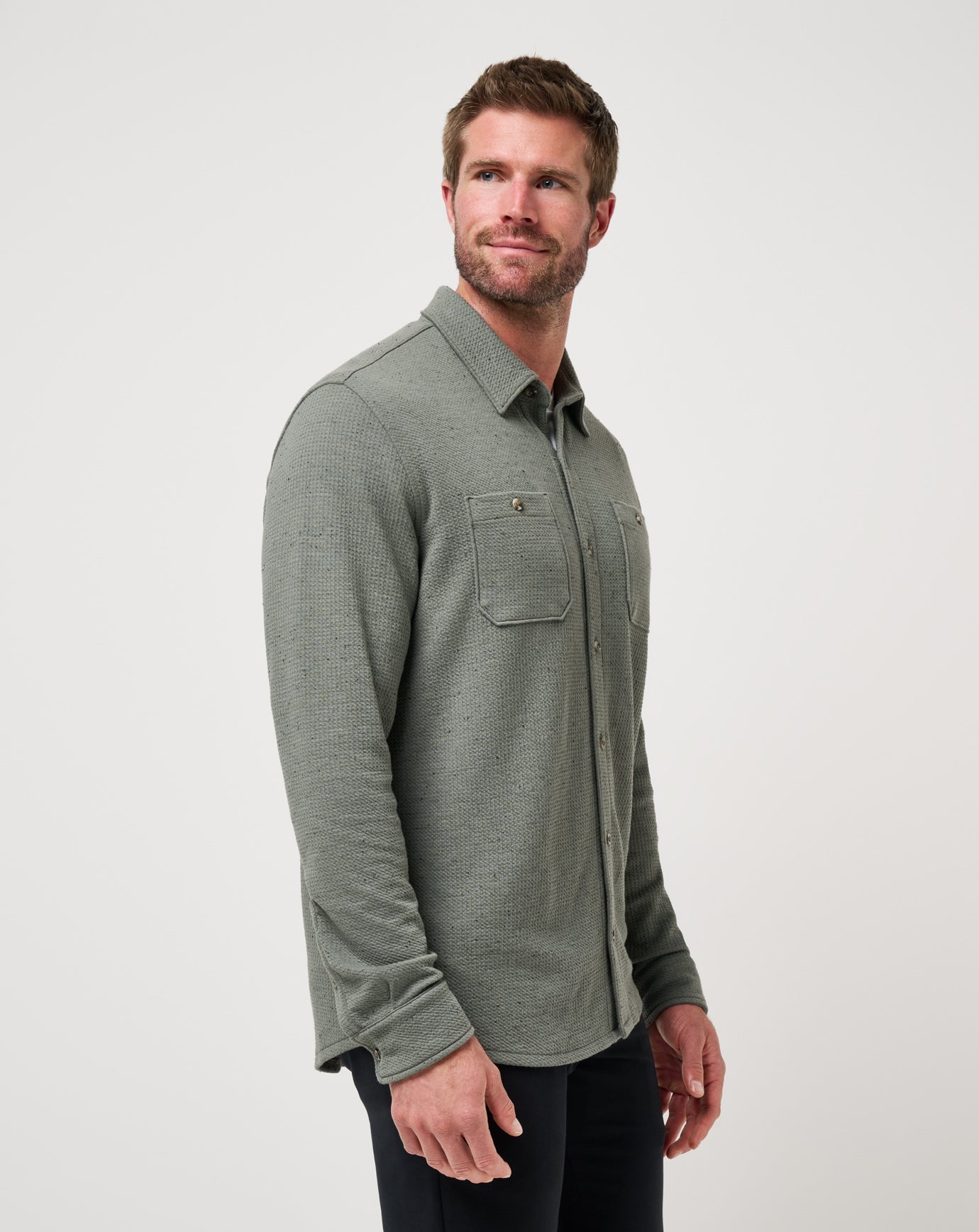 Travis Mathew Sale | Cloud Waffle Shirt Jacket
