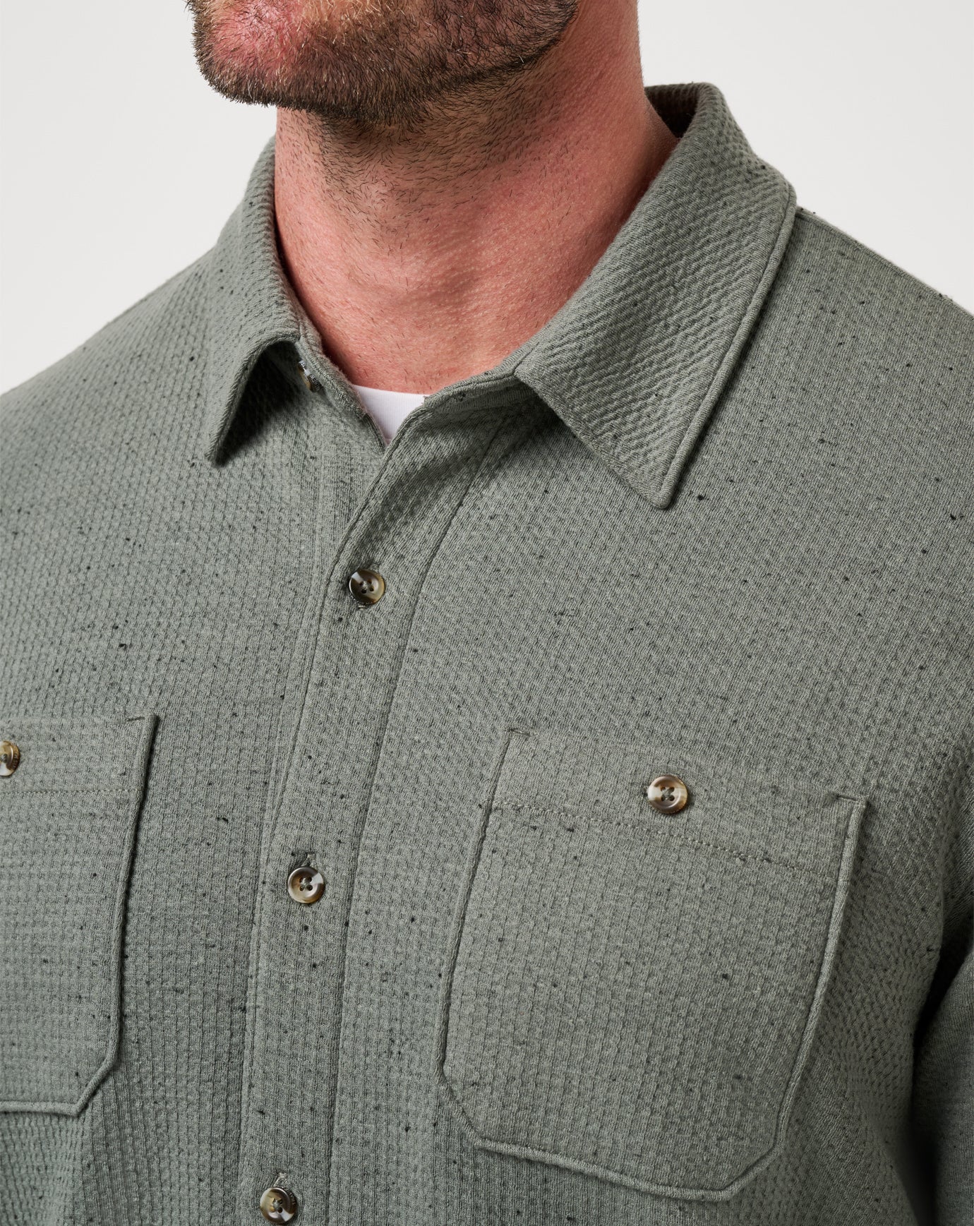 Travis Mathew Sale | Cloud Waffle Shirt Jacket