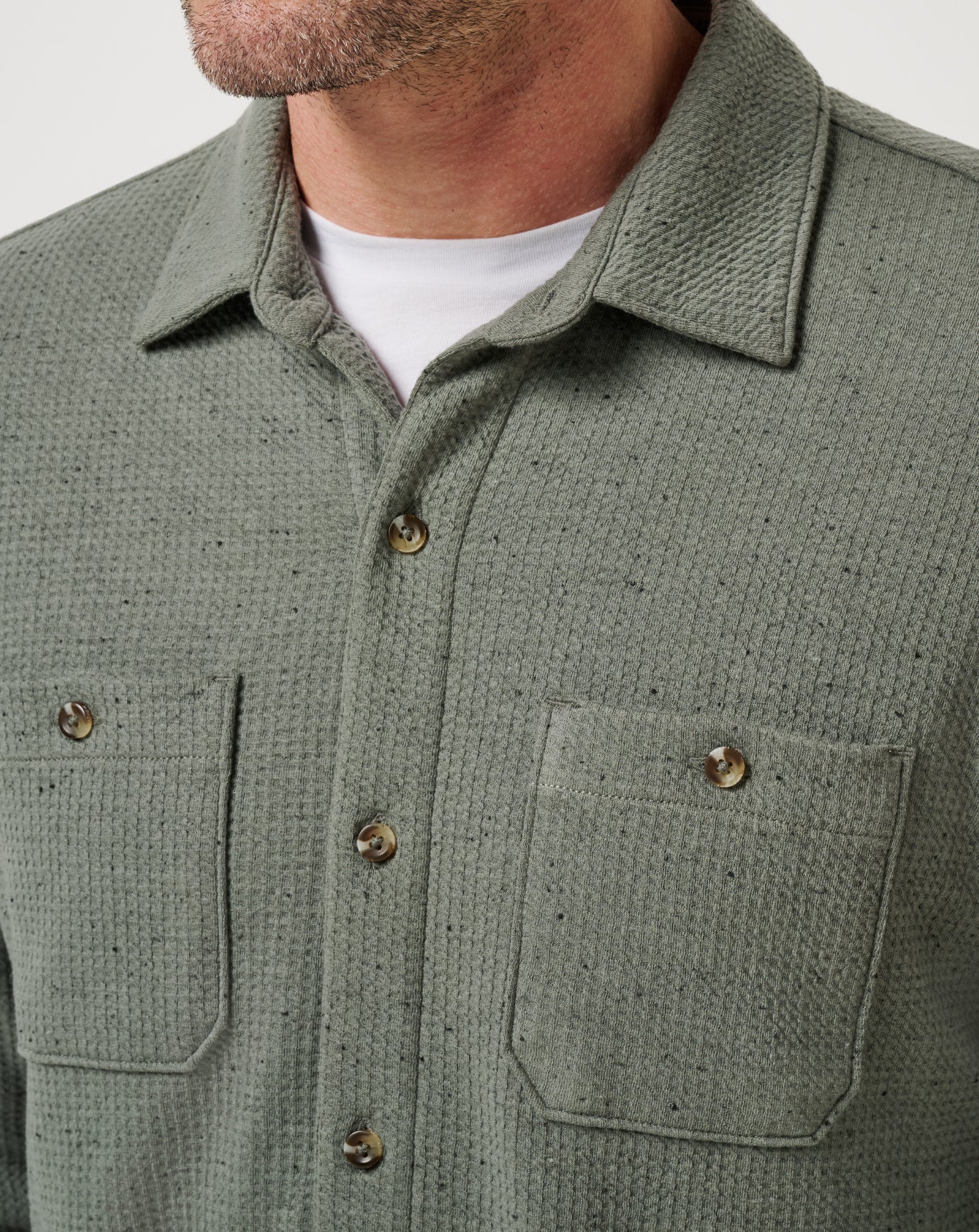 Travis Mathew Sale | Cloud Waffle Shirt Jacket