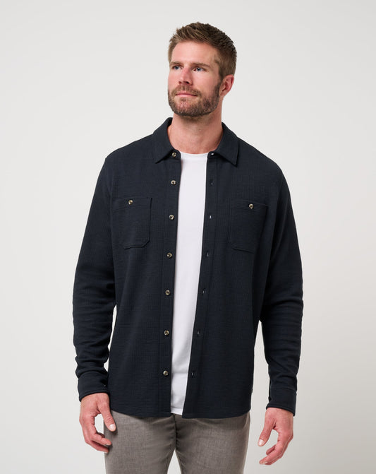 Travis Mathew Discount | Cloud Waffle Shirt Jacket
