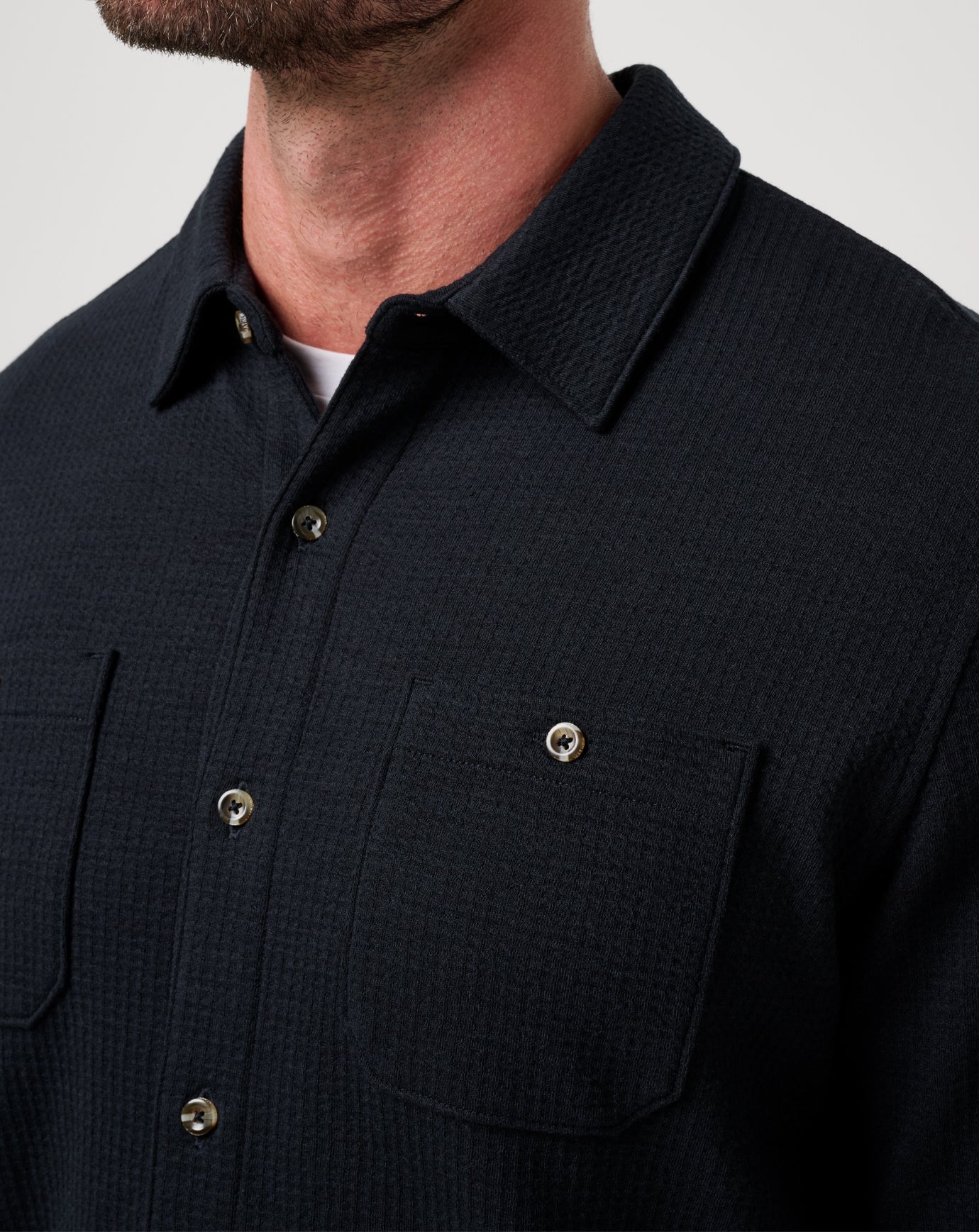 Travis Mathew Discount | Cloud Waffle Shirt Jacket