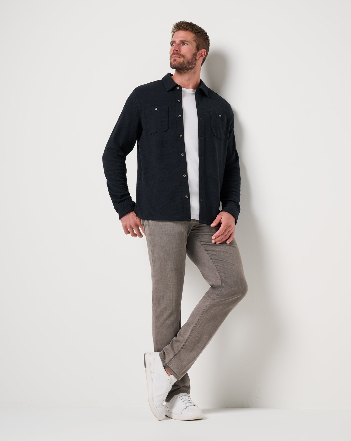 Travis Mathew Discount | Cloud Waffle Shirt Jacket