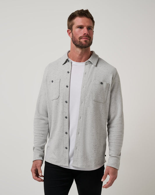 Travis Mathew Outlet | Cloud Waffle Shirt Jacket