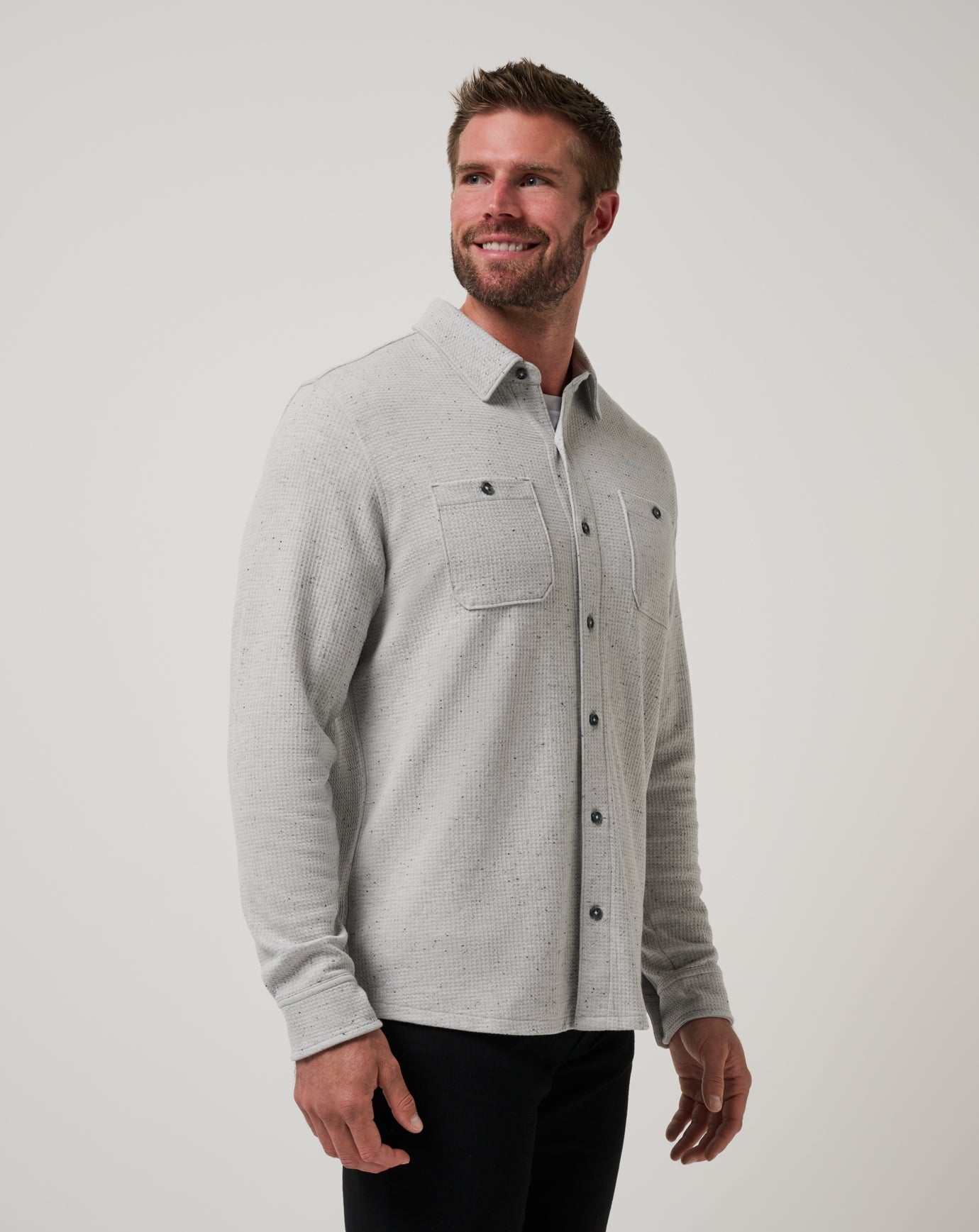 Travis Mathew Outlet | Cloud Waffle Shirt Jacket