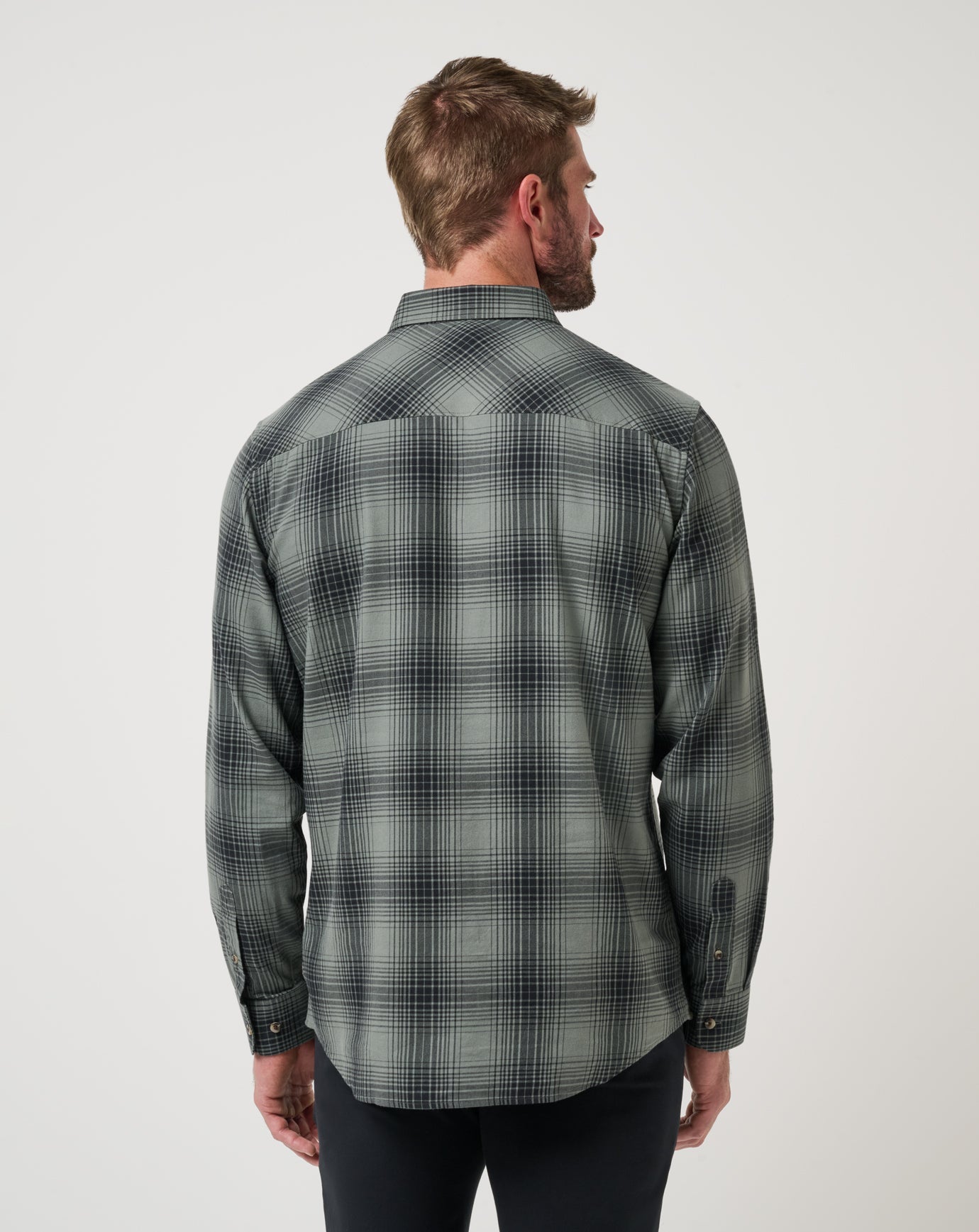 Travis Mathew New | Cloud Flannel Plaid Button-Up