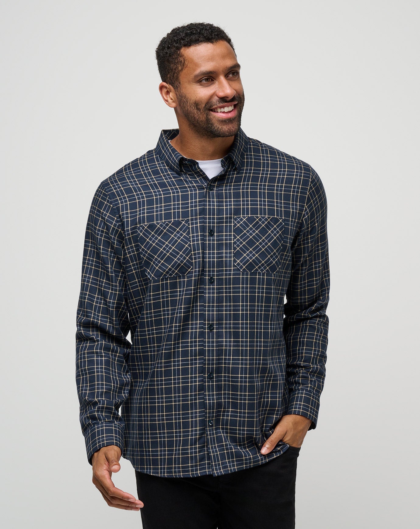 Travis Mathew For sale | Cloud Flannel Plaid Button-Up