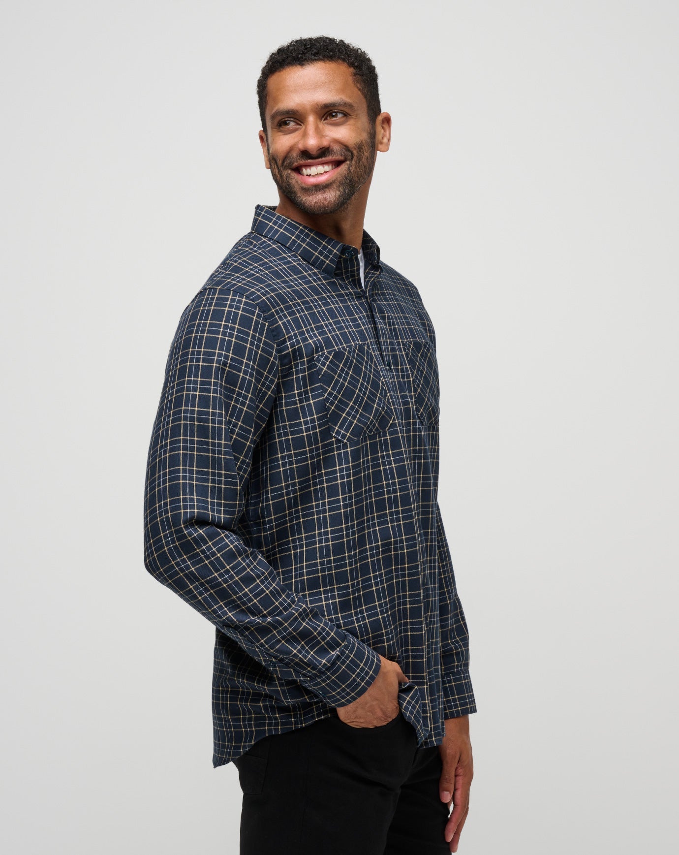 Travis Mathew For sale | Cloud Flannel Plaid Button-Up