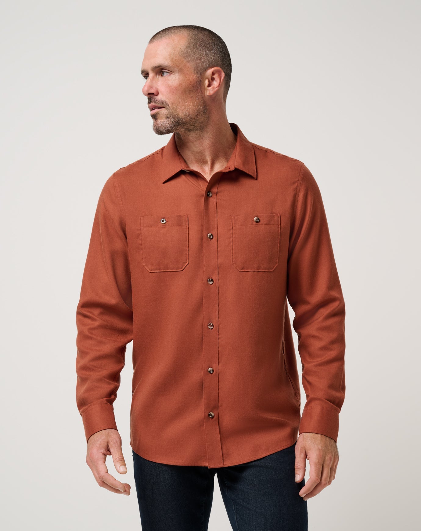 Travis Mathew | Cloud Flannel Button-Up